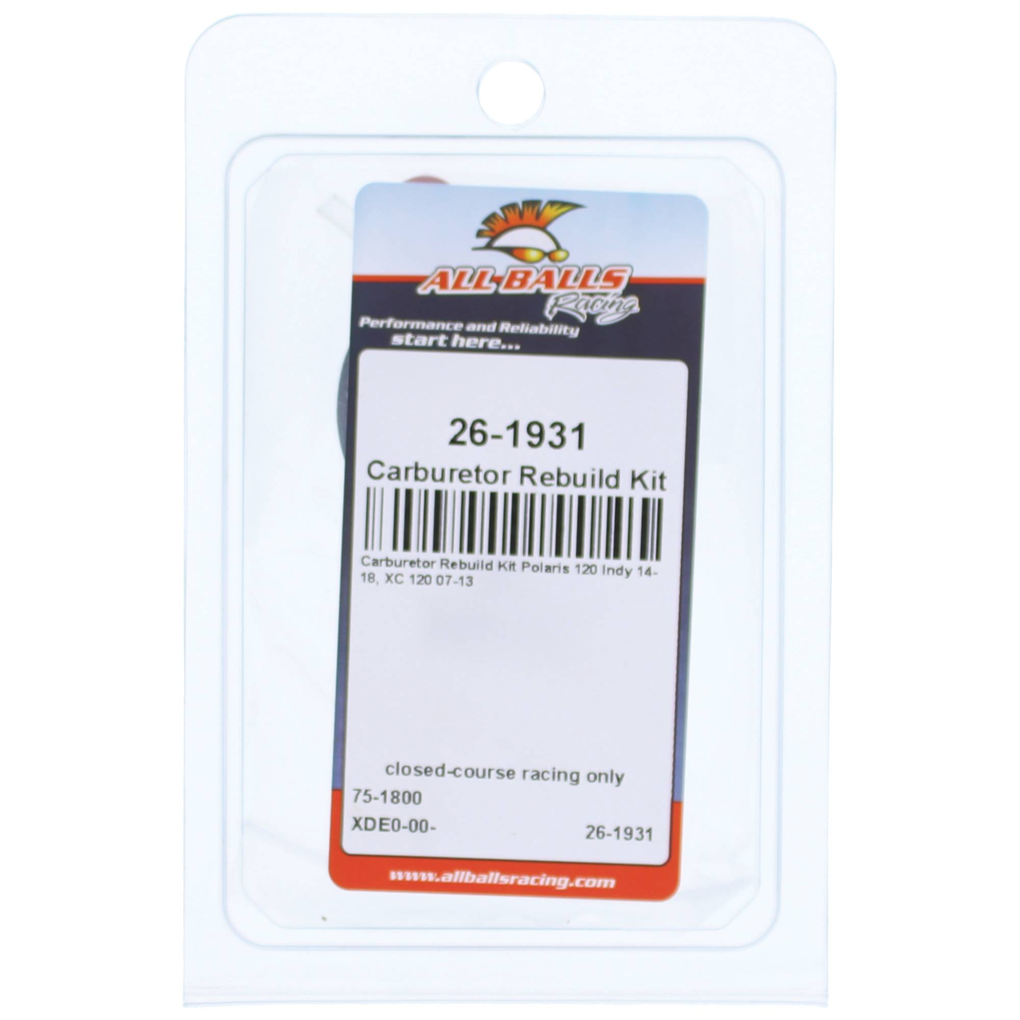 All Balls Carburetor Rebuild Kit for Polaris XC 120 07-13, 120 Indy 14-18