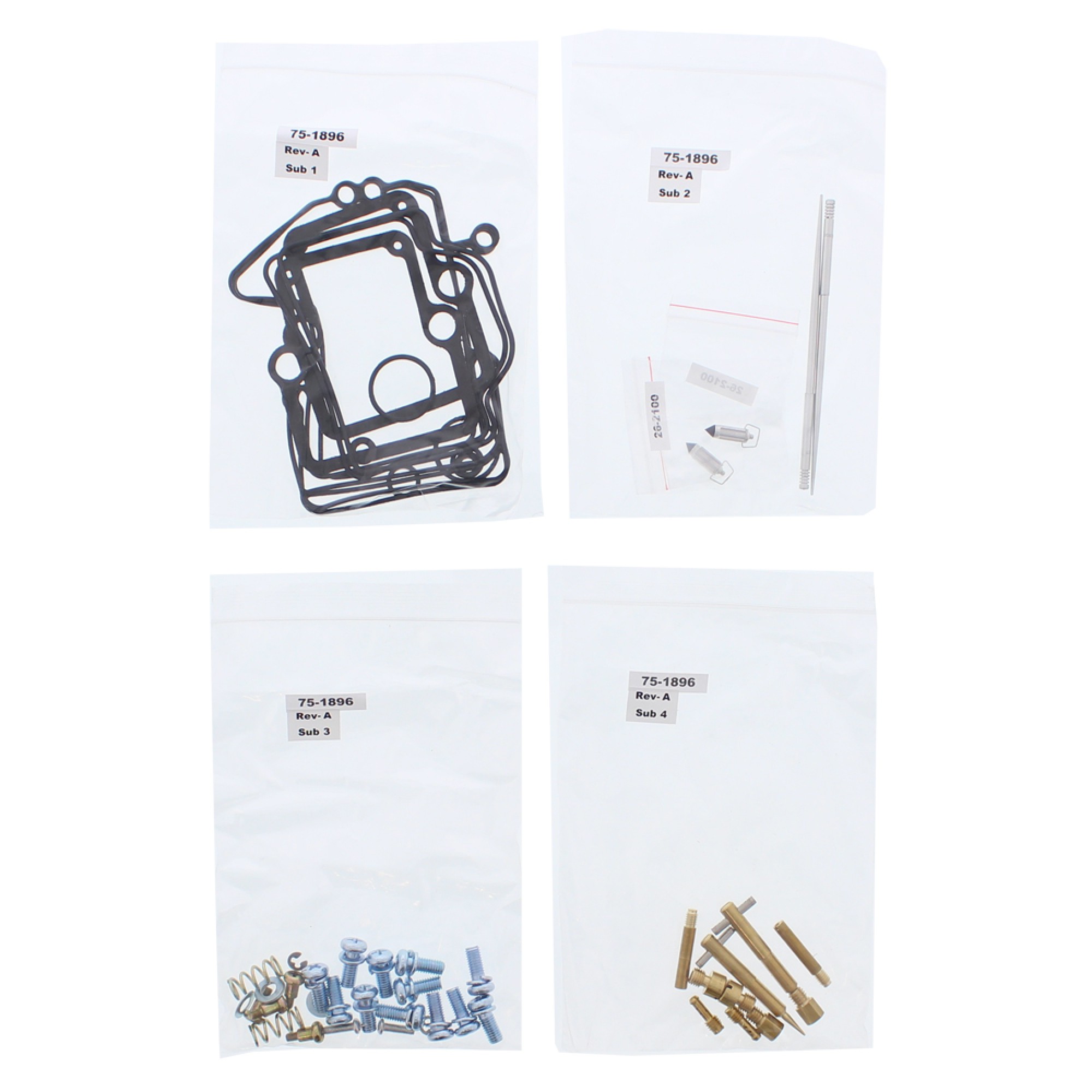 All Balls Carburetor Rebuild Kit 26-1835 for Polaris 600 IQ Racer/INTL 08