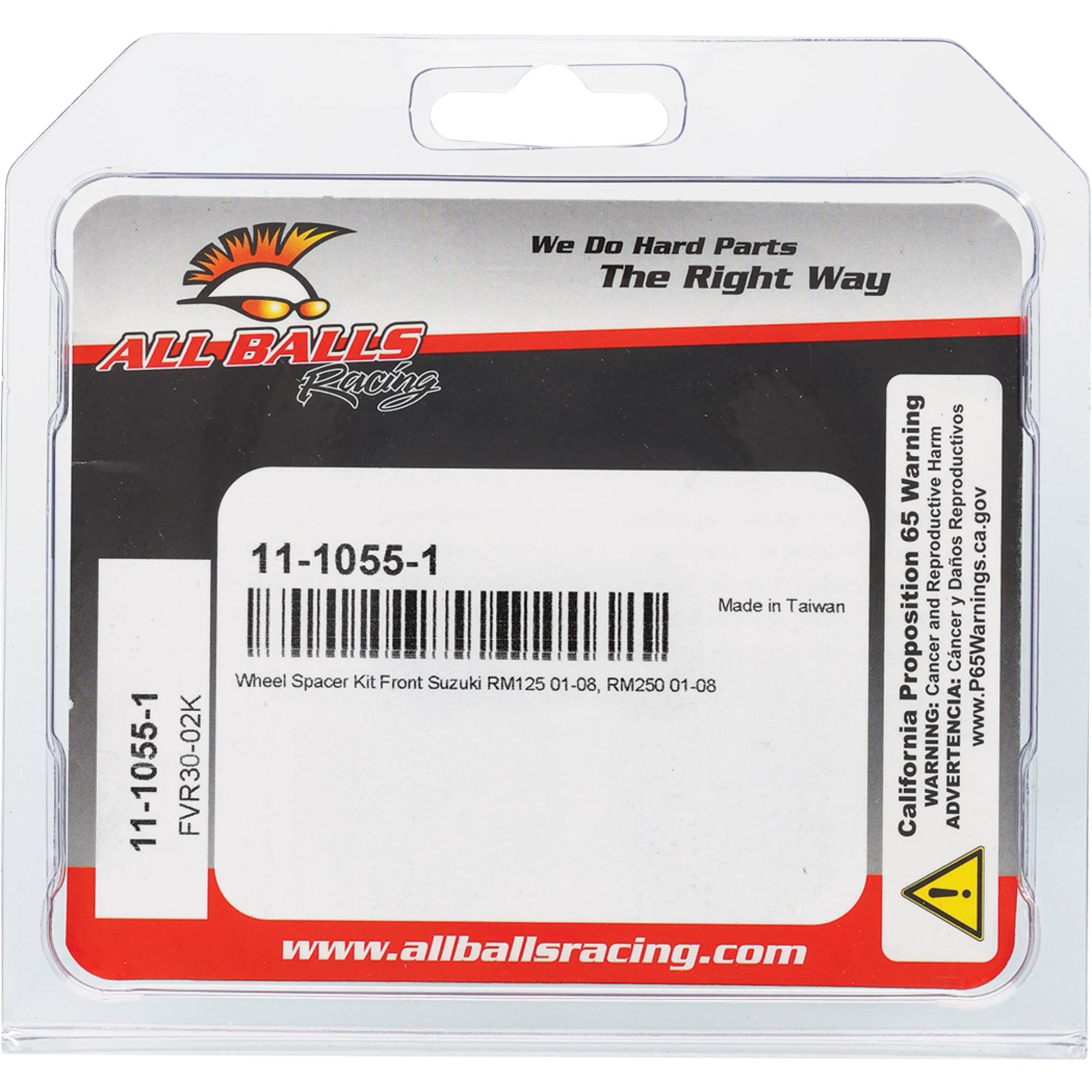 All Balls Racing Wheel Spacer Kit 11-1055-1 for Suzuki RM 125 01-08