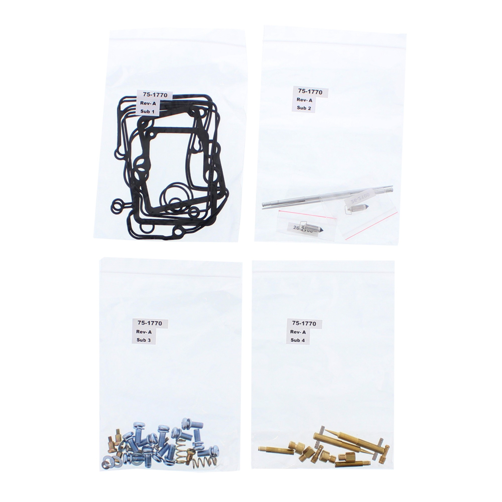 All Balls Carburetor Rebuild Kit for Polaris 600 RMK 144 08, HO RMK 144 08