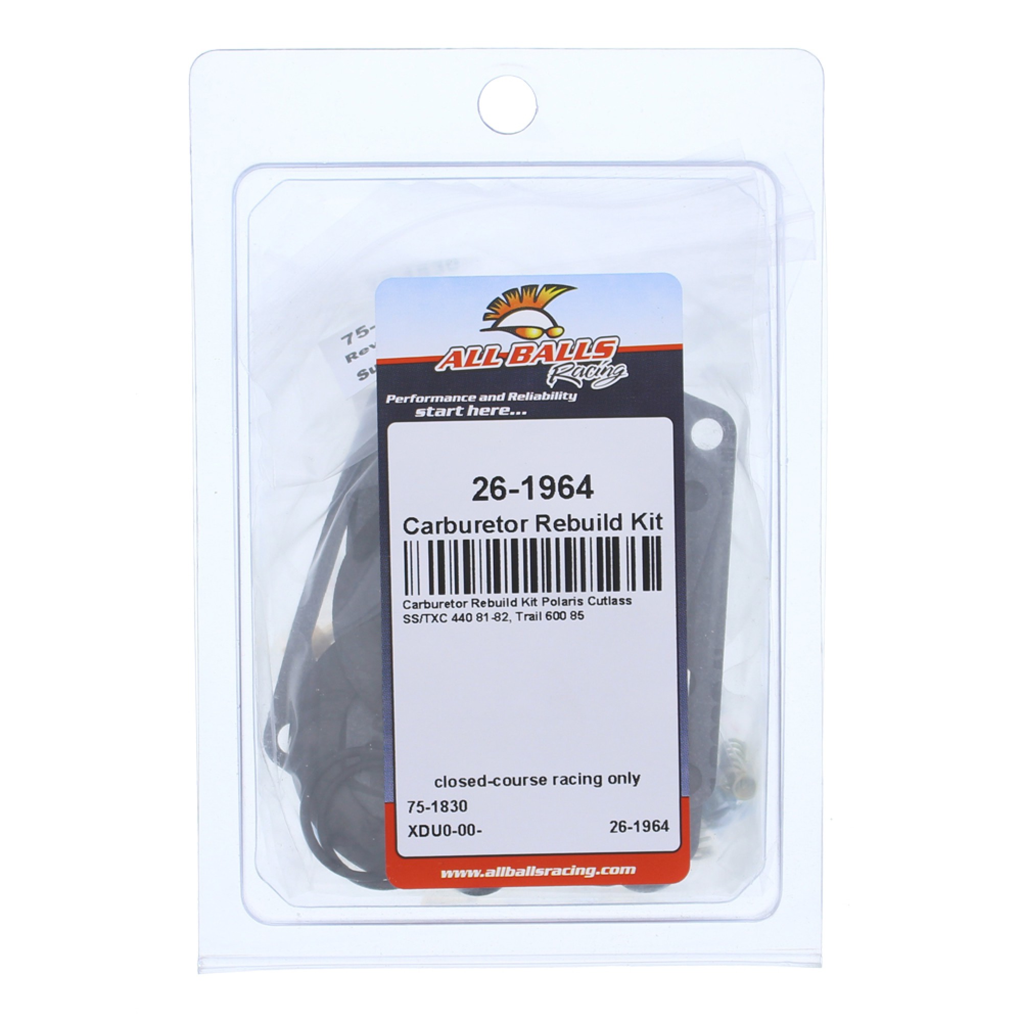 All Balls Carburetor Rebuild Kit 26-1964 for Polaris Cutlass SS/TXC 440 81 82
