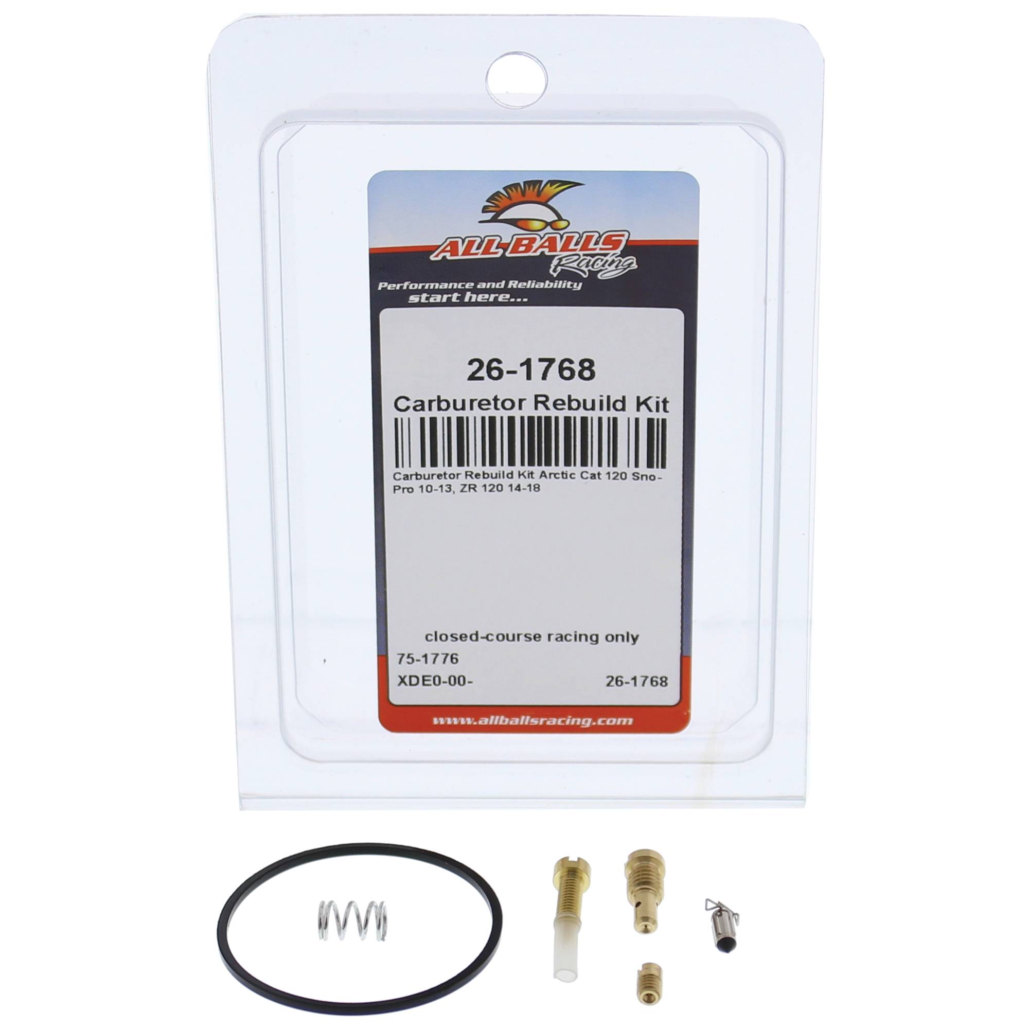 All Balls Carburetor Rebuild Kit 26-1768 for Arctic Cat 120 Sno Pro 10-13