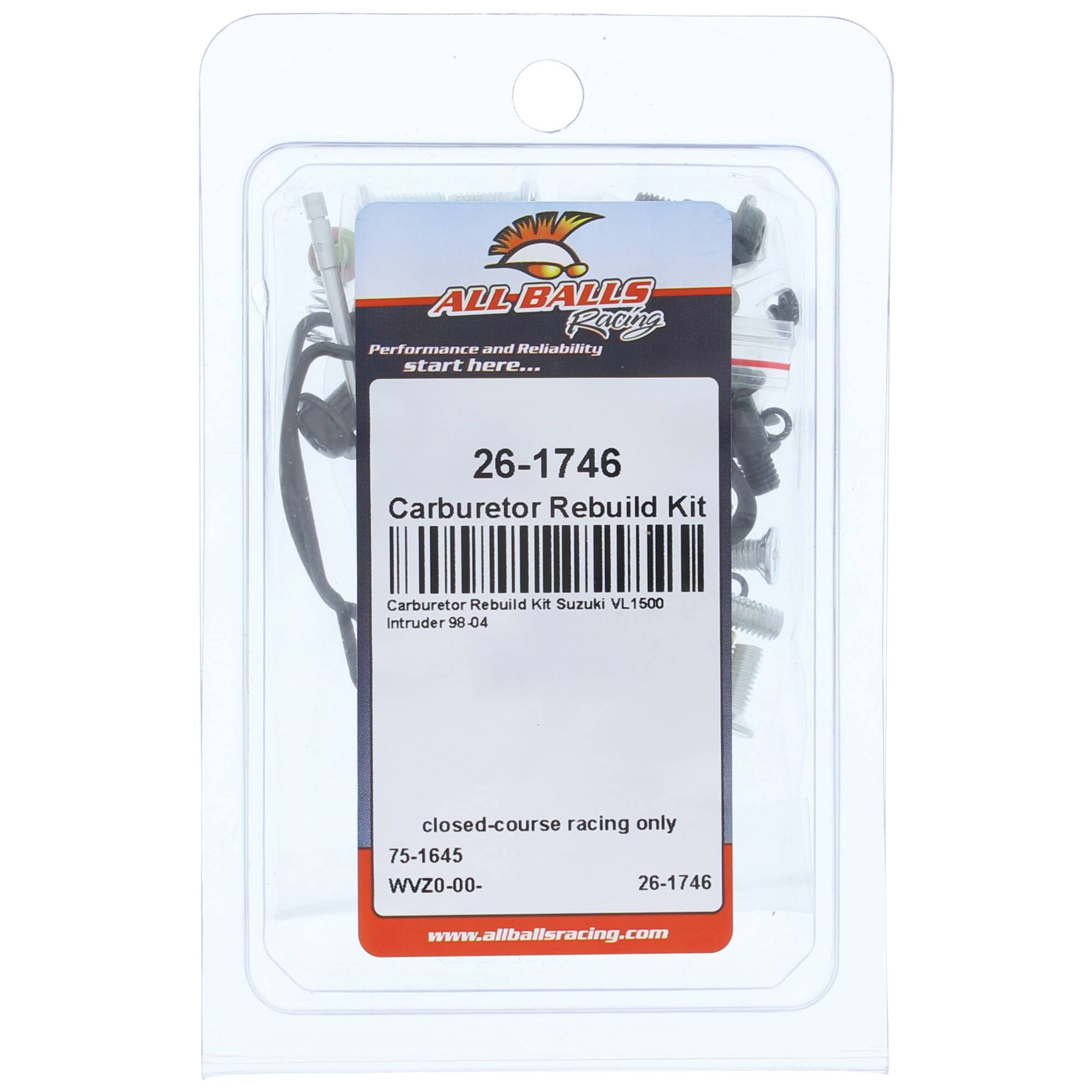 All Balls Carburetor Rebuild Kit for Suzuki VL 1500 LC C90 Intruder 98-04