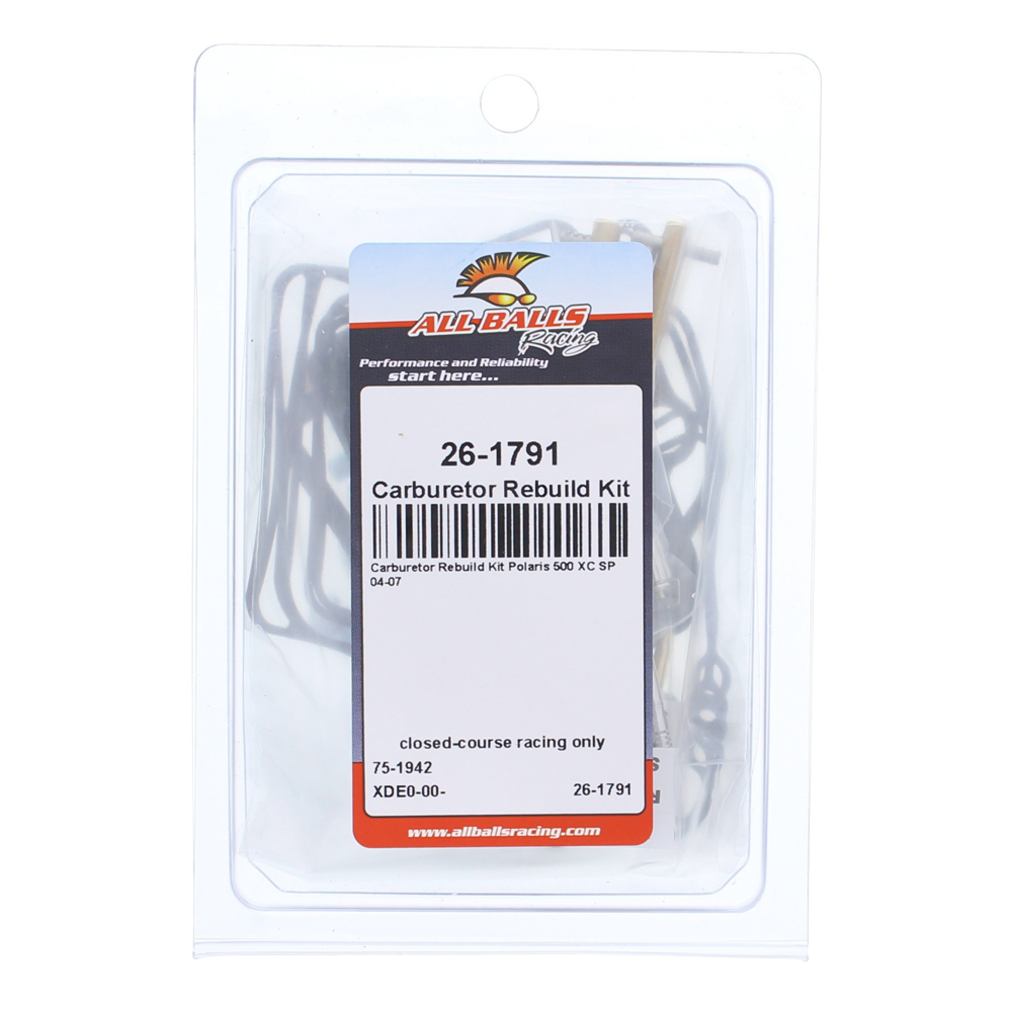 All Balls Carburetor Rebuild Kit 26-1791 for Polaris 500 XC SP 04 05 06 07