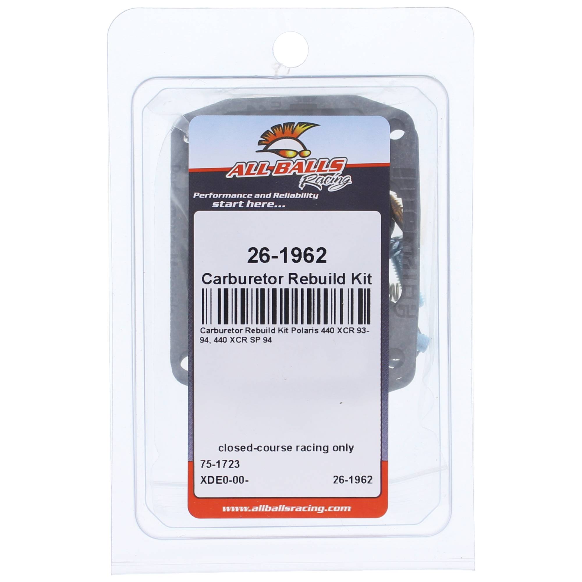 All Balls Carburetor Rebuild Kit for Polaris 440 XCR 93 94, 440 XCR SP 94