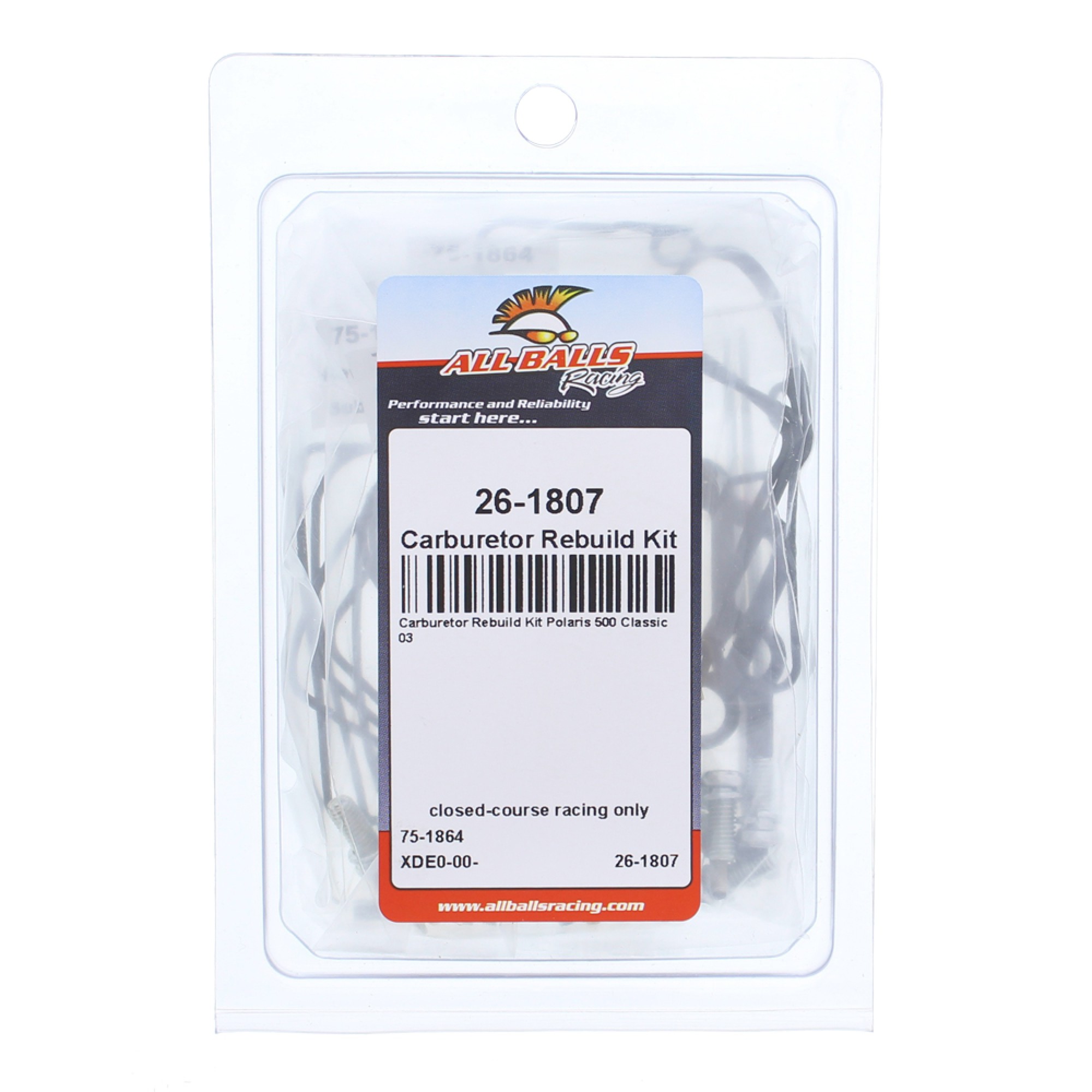 All Balls Carburetor Rebuild Kit 26-1807 for Polaris 500 Classic 03