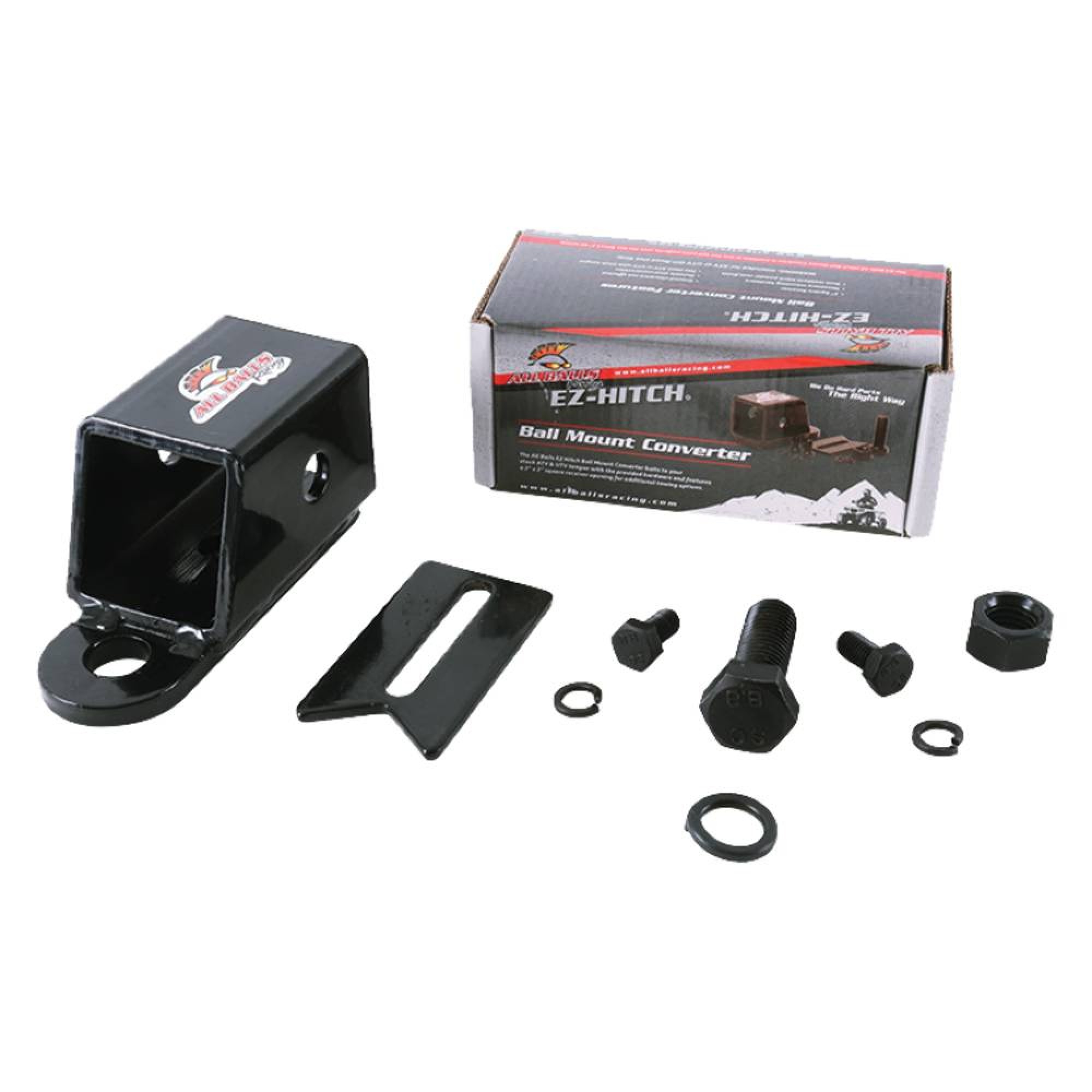 All Balls Racing EZ Hitch 2" Receiver Tube Adpter for Can-Am Quest 500 02-04