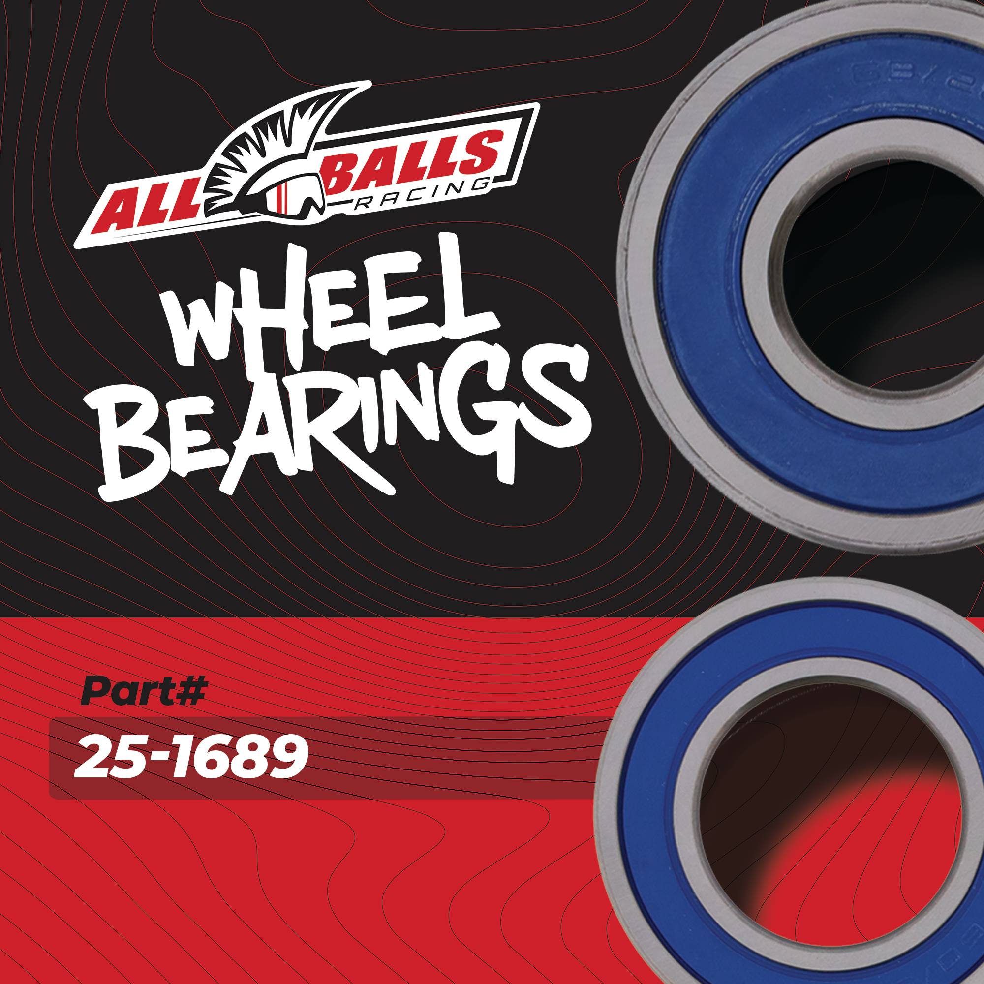 All Balls Wheel Bearing Kit Rear for Honda TRX420 FA Solid Axle 25-1689