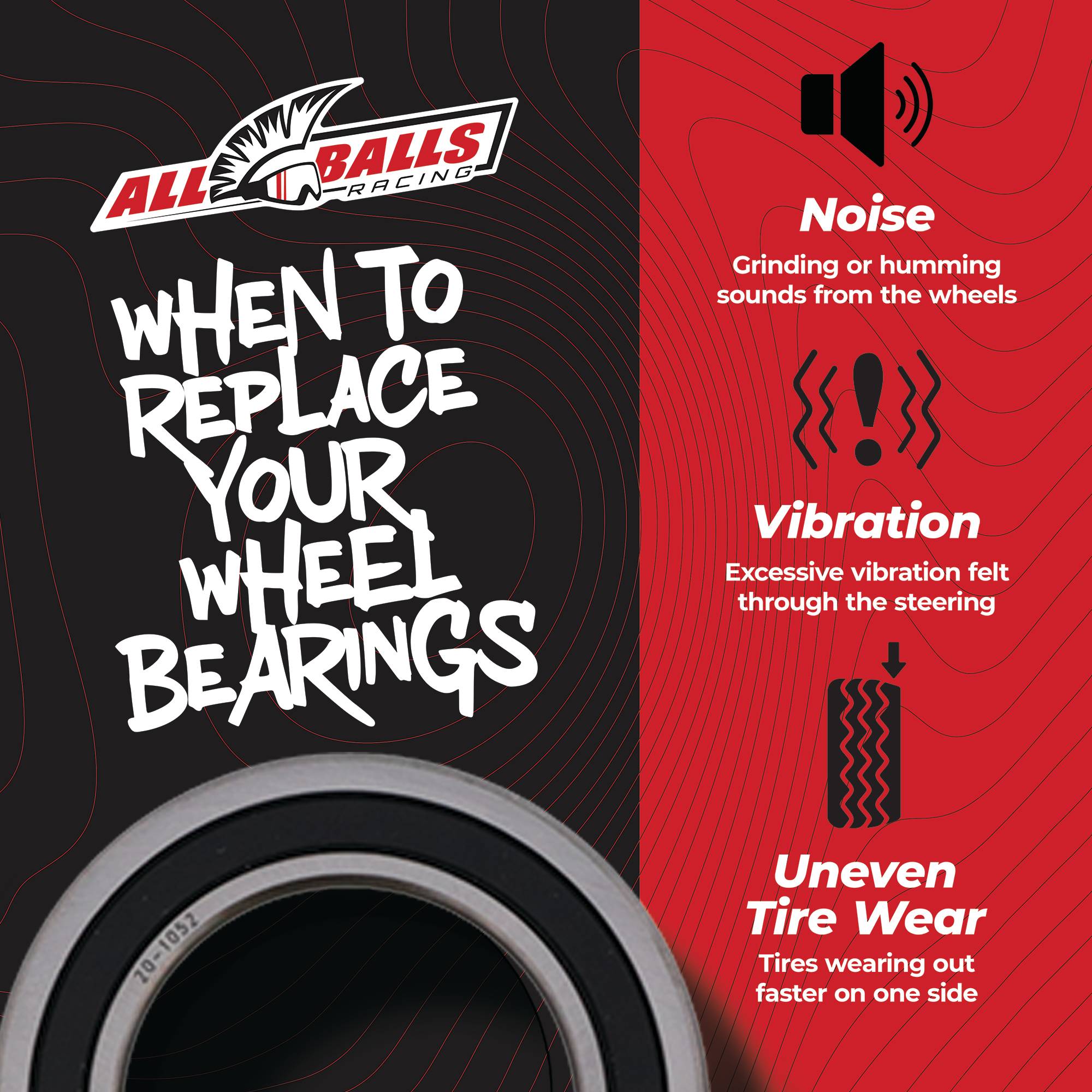 All Balls Wheel Bearing Seal Kit for Yamaha