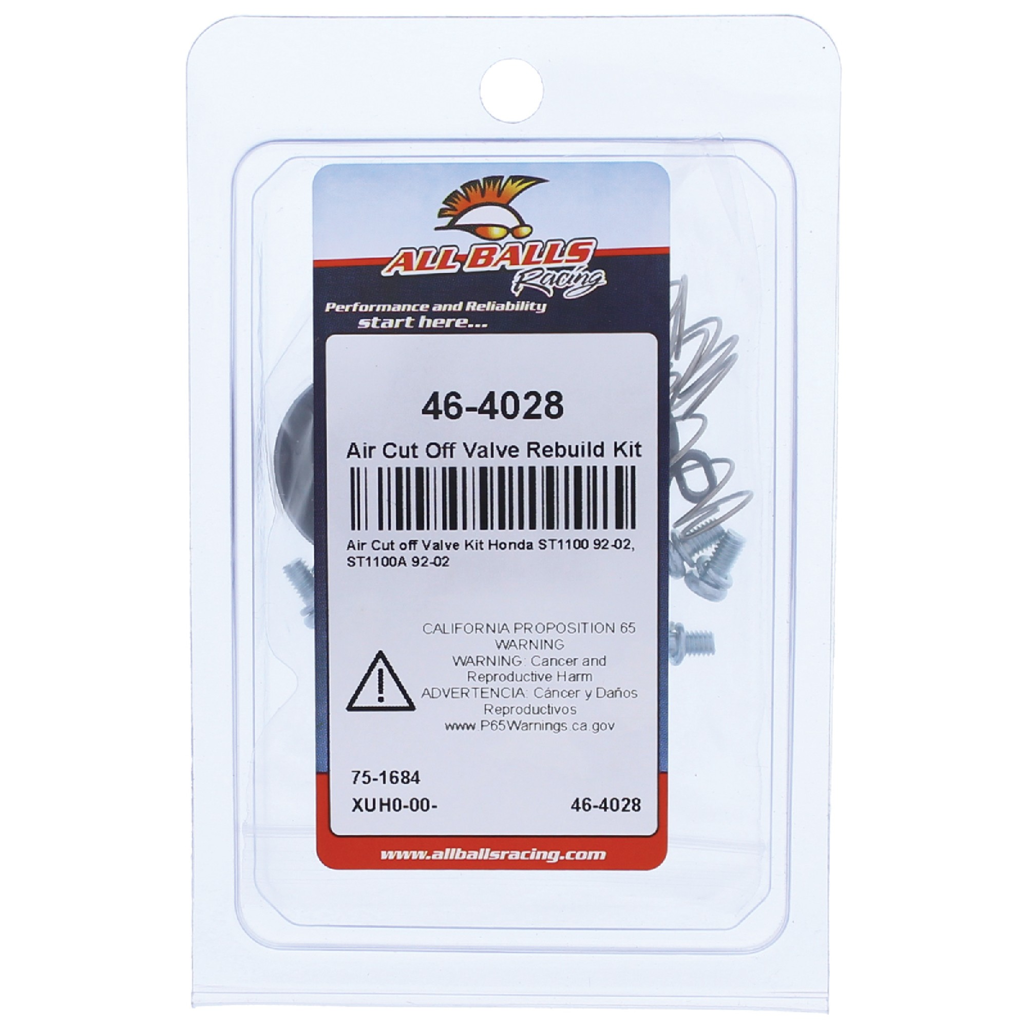 All Balls Air Cut Off Valve Rebuild Kit 46-4028 for Honda ST 1100 92-02