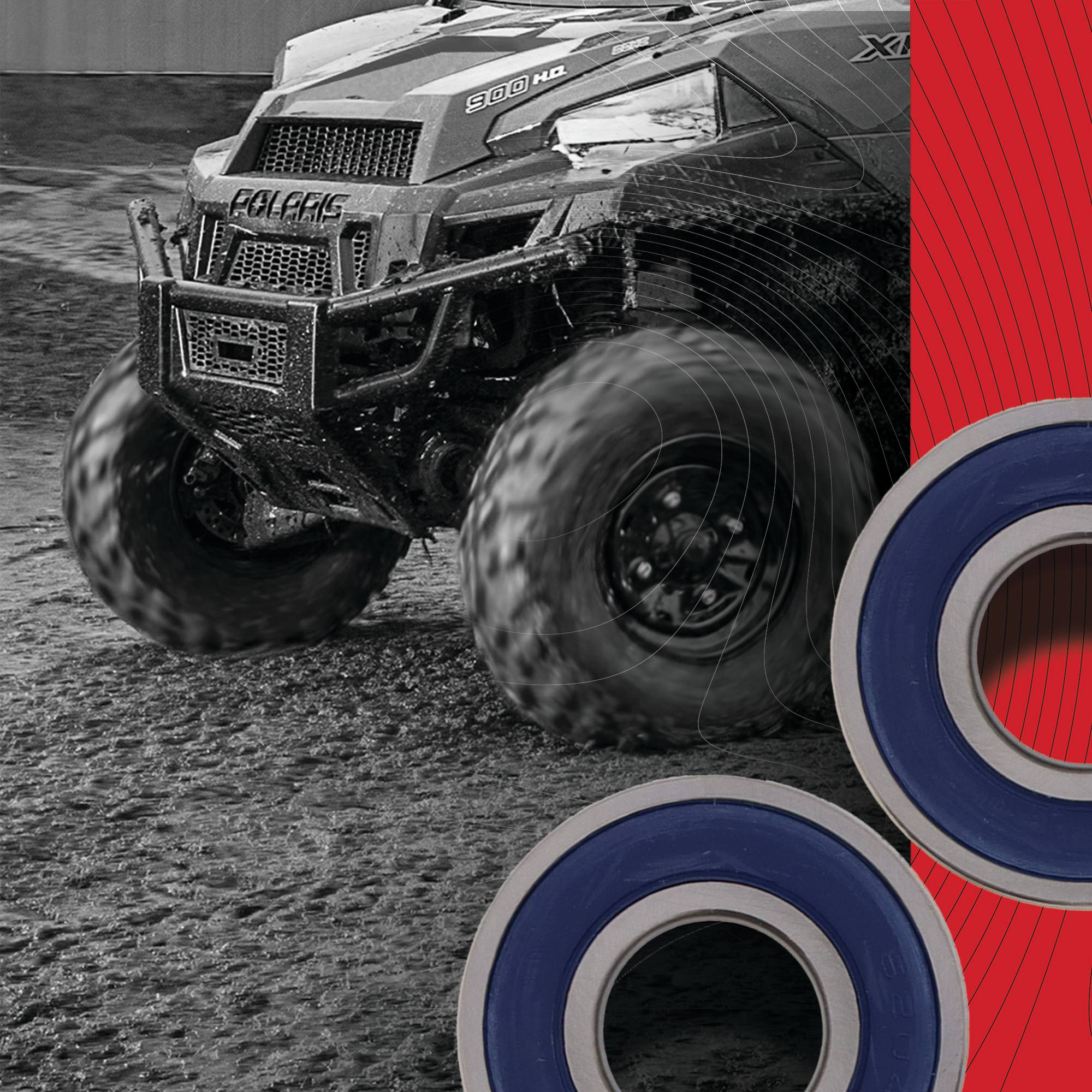 Wheel Bearing Kit Rear Upgrade Replacment Bearings Husaberg 390FE 25-1553