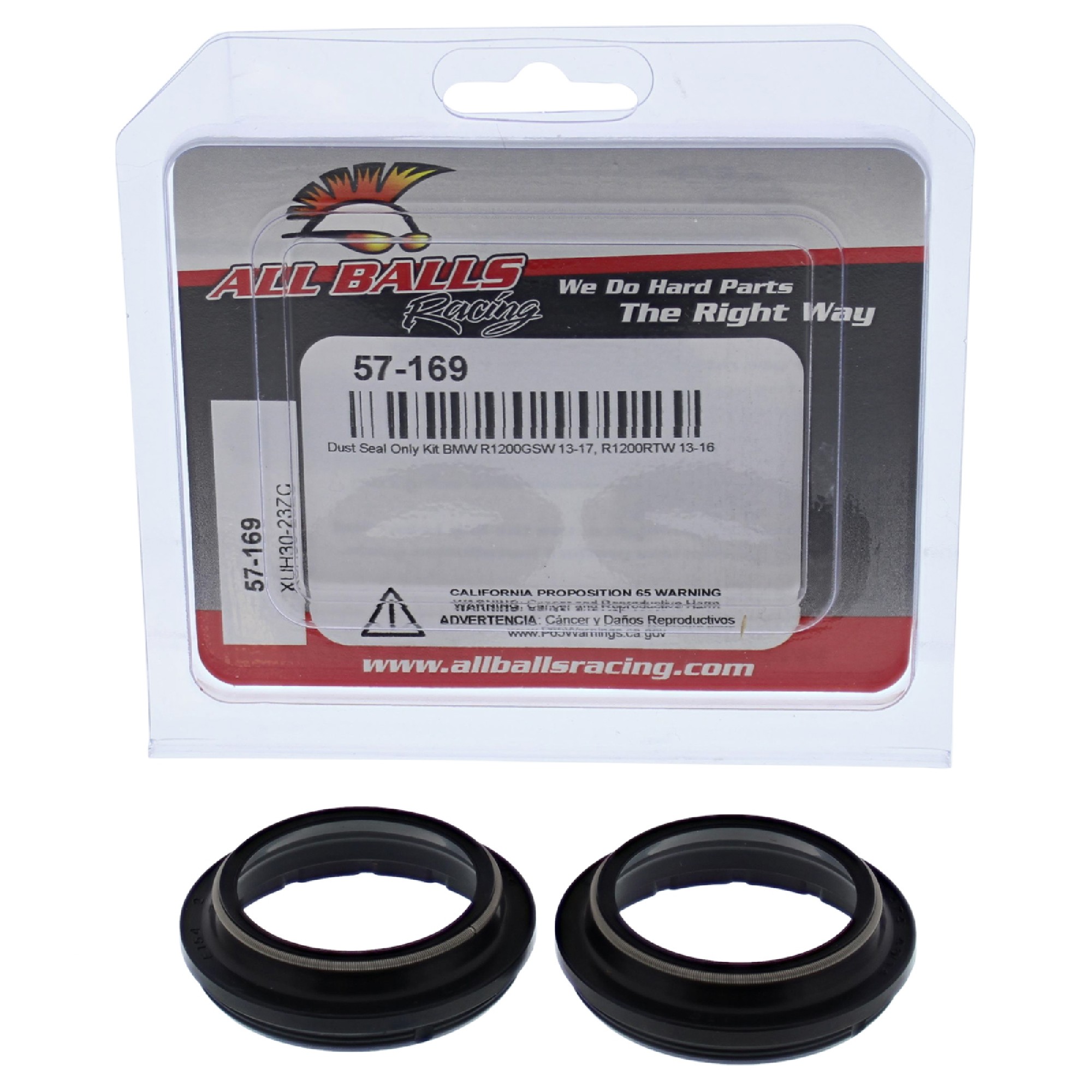 All Balls for k Dust Seal Kit 57-169 for BMW R 1200 GSW 13 14 15 16