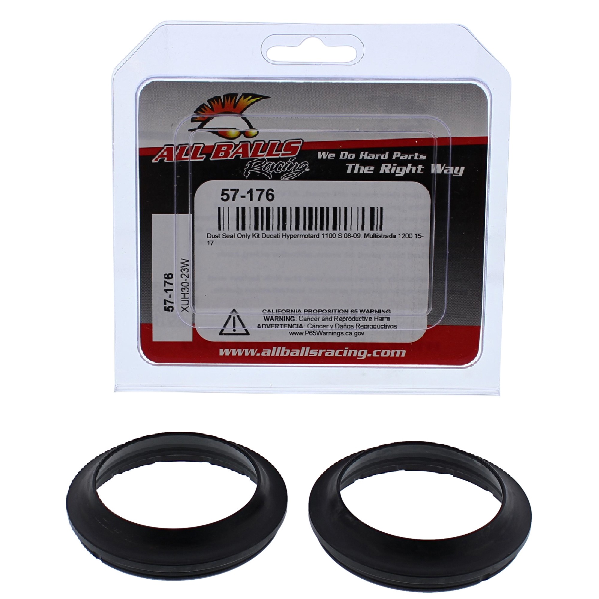 All Balls for k Dust Seal Kit 57-176 for Ducati Hypermotard 1100 S 08 09