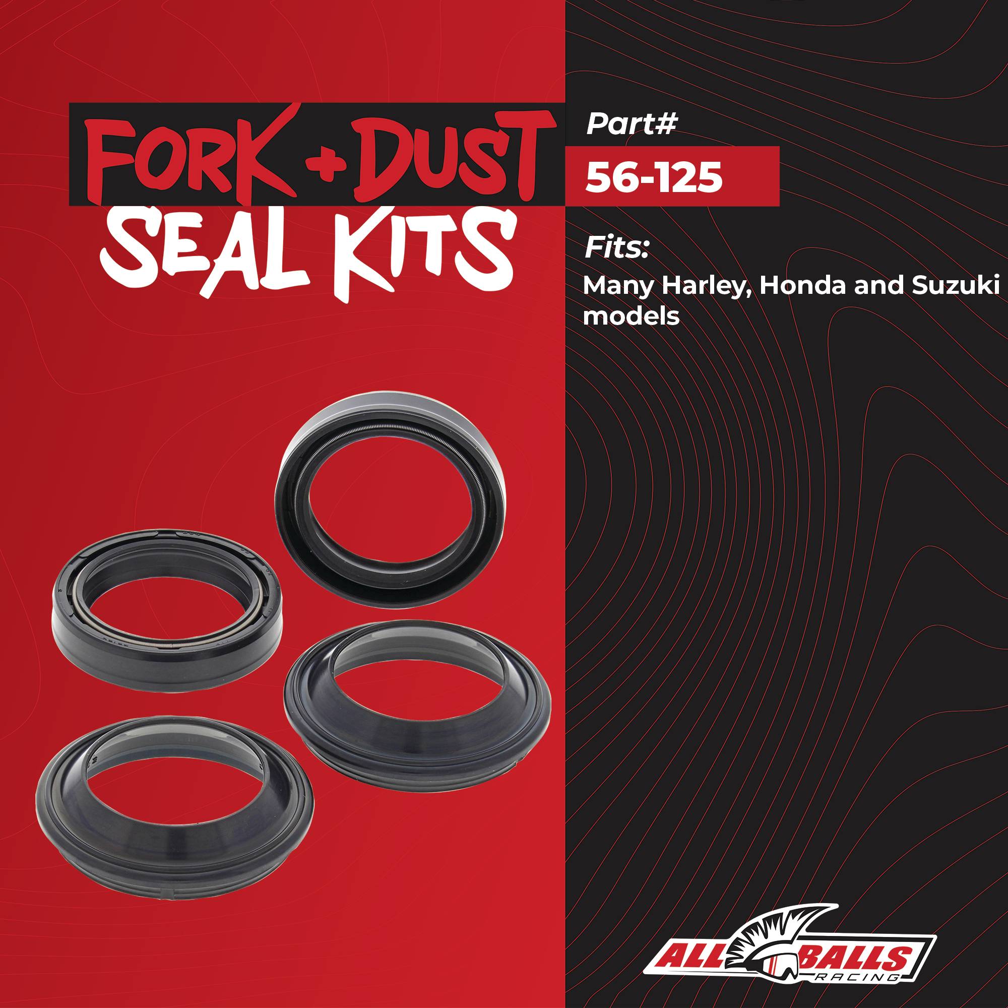 All Balls Fork & Dust Seal Kit for Honda, Suzuki, Yamaha