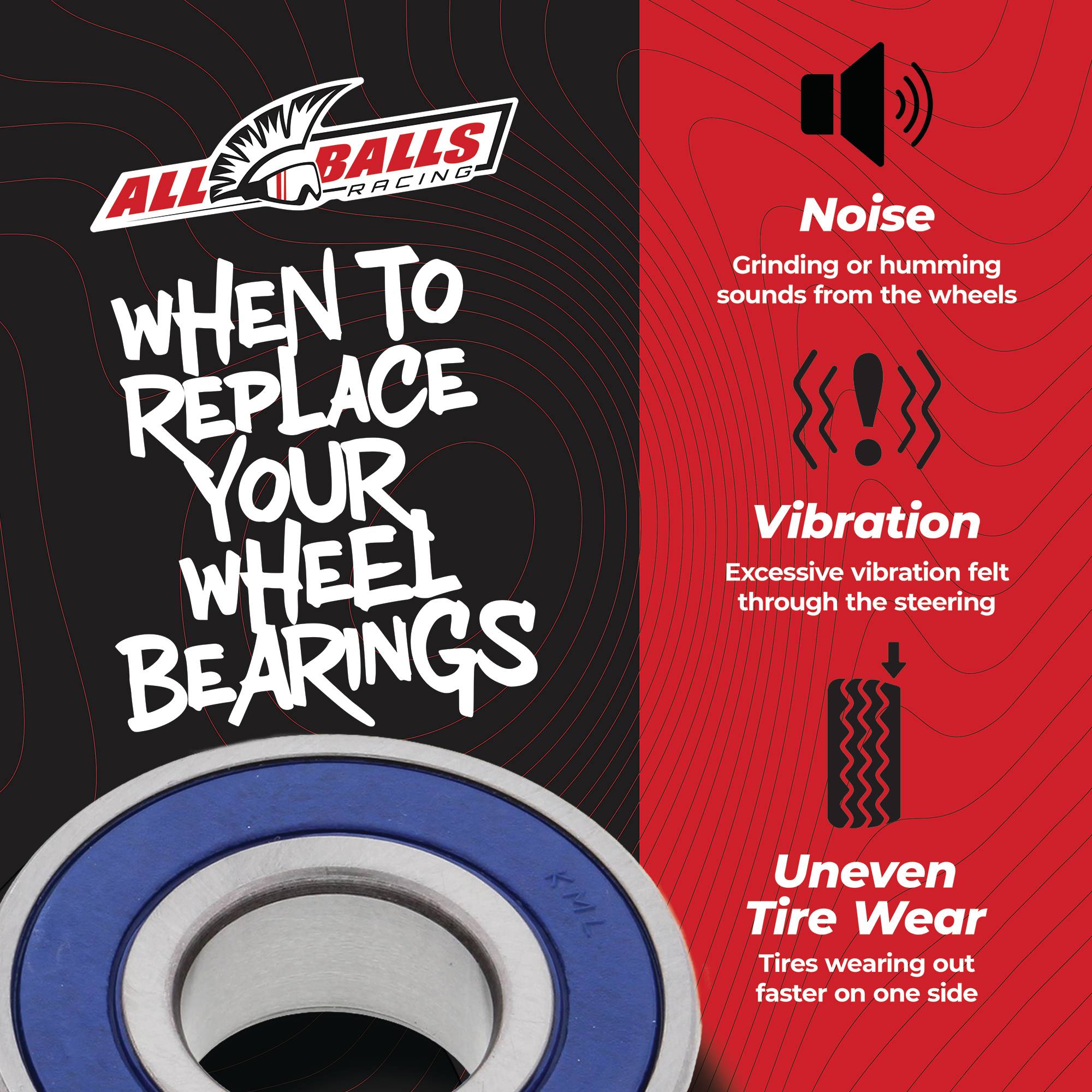 All Balls Wheel Bearing Kit for Yamaha