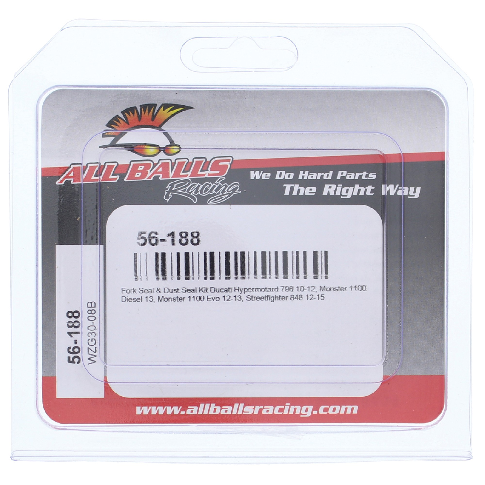 All Balls for k and Dust Seal Kit 56-188 for Ducati Hypermotard 796 10 11 12