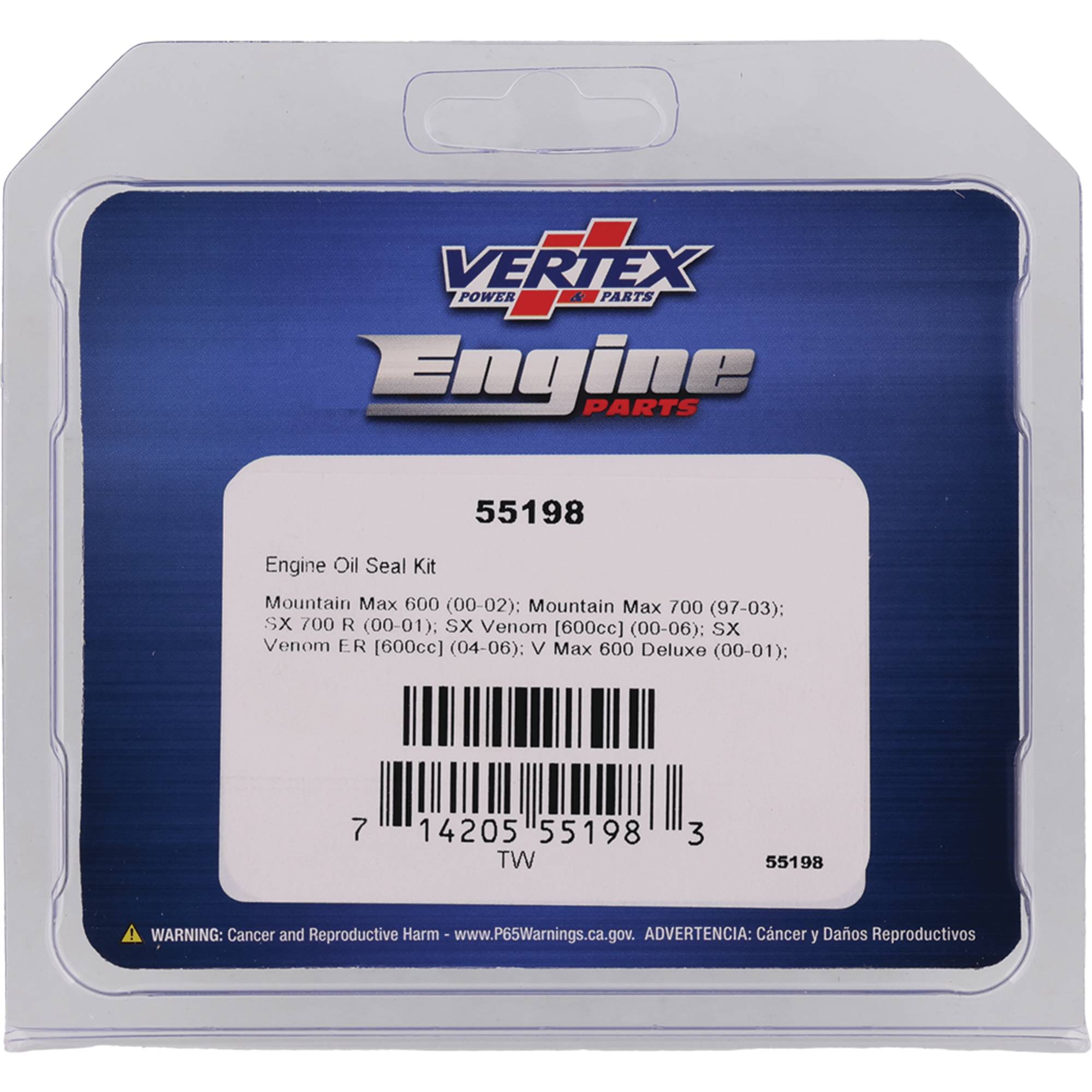 Winderosa Sealing Gaskets for Yamaha SX Venom 600 04 05 06, ER 600 04 05 06
