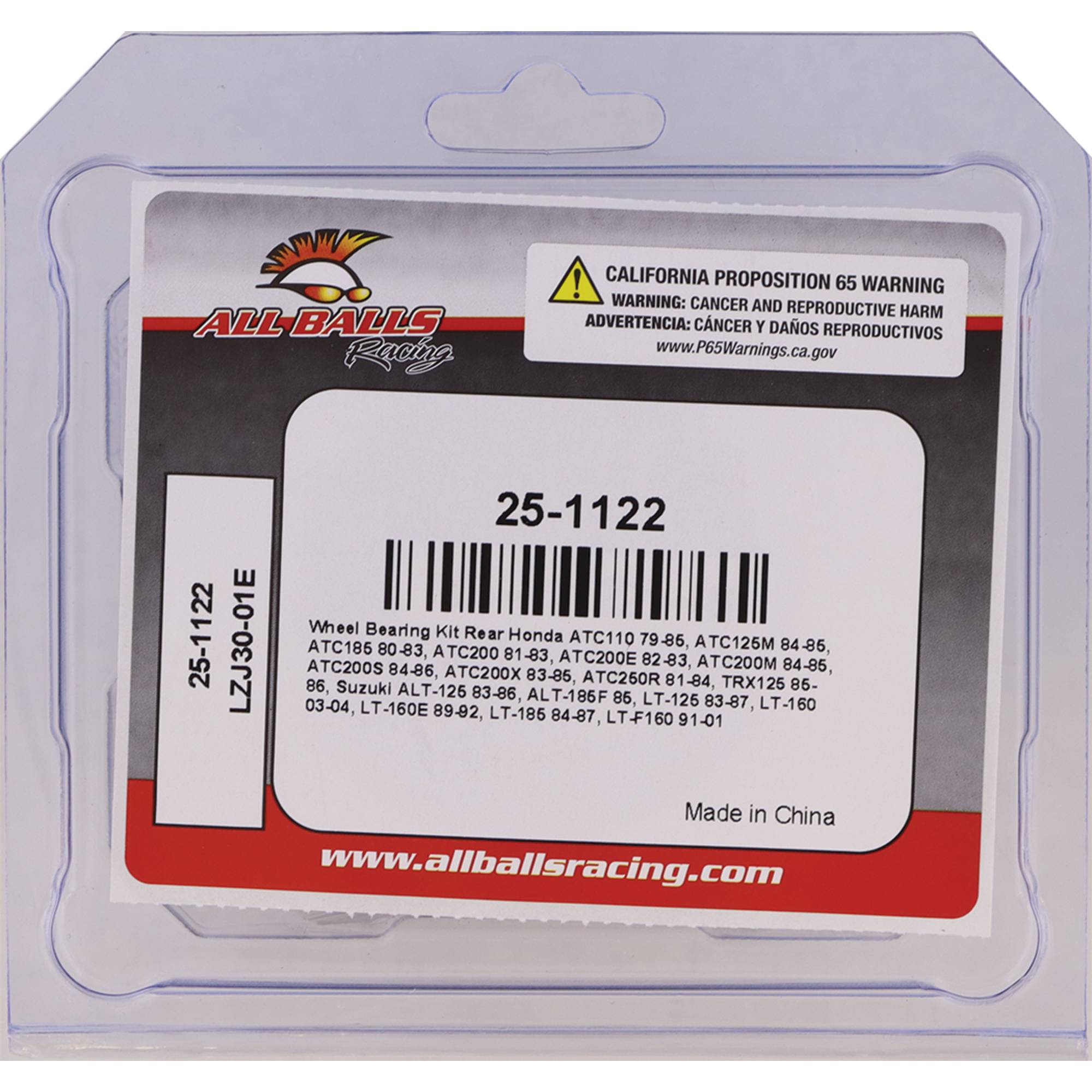 All Balls Wheel Bearing Seal Kit for Honda Suzuki ATC TRX  LT 125 185 250 250R