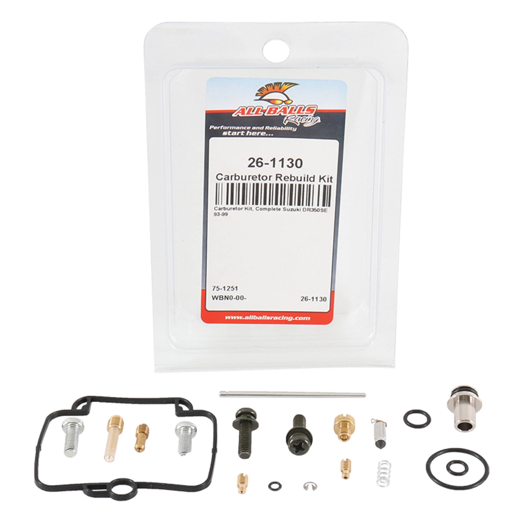 All Balls Carburetor Rebuild Kit 26-1130 for Suzuki DR 350 SE 93-99