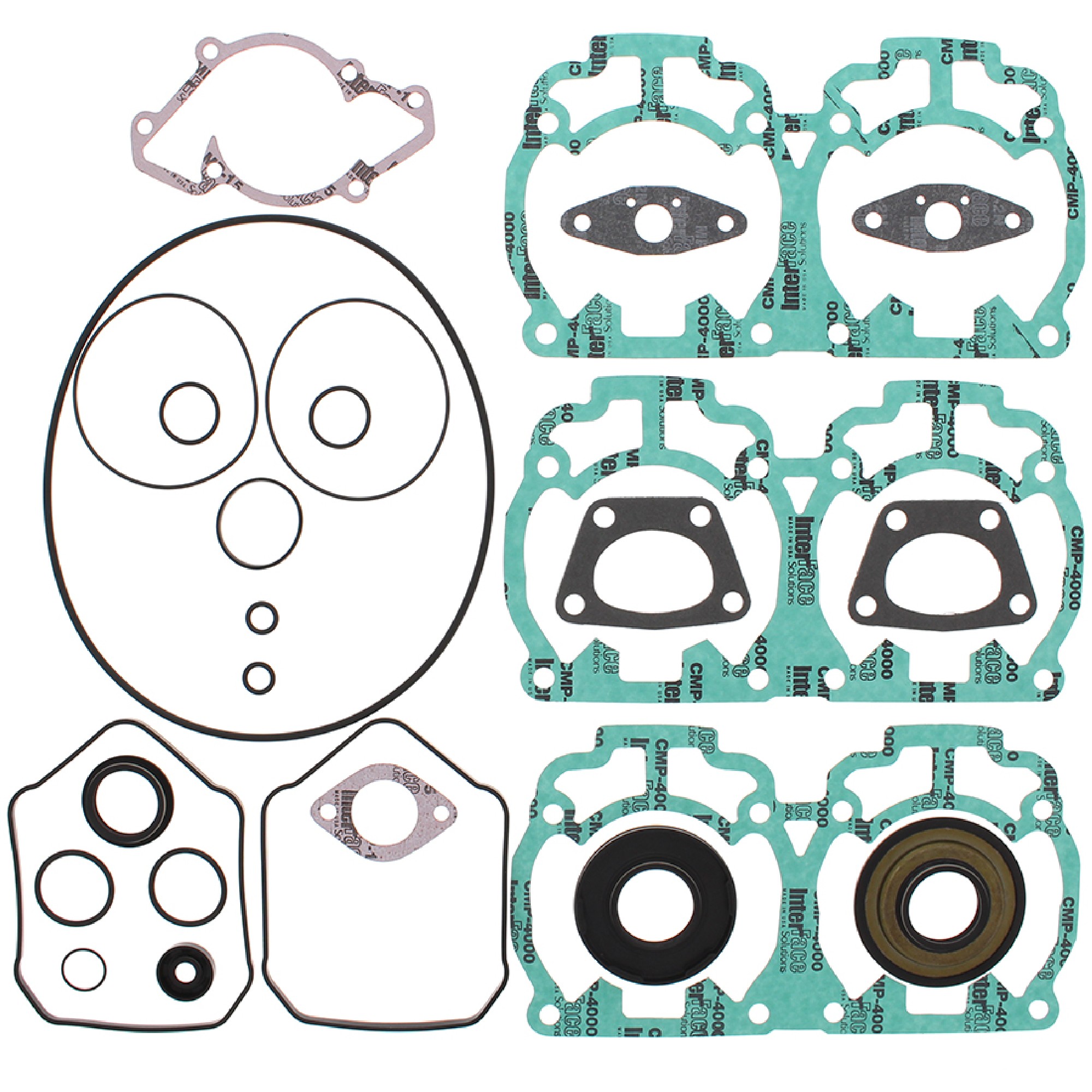 Winderosa Complete Gasket Kit with Oil Seals for Ski-Doo, 711235