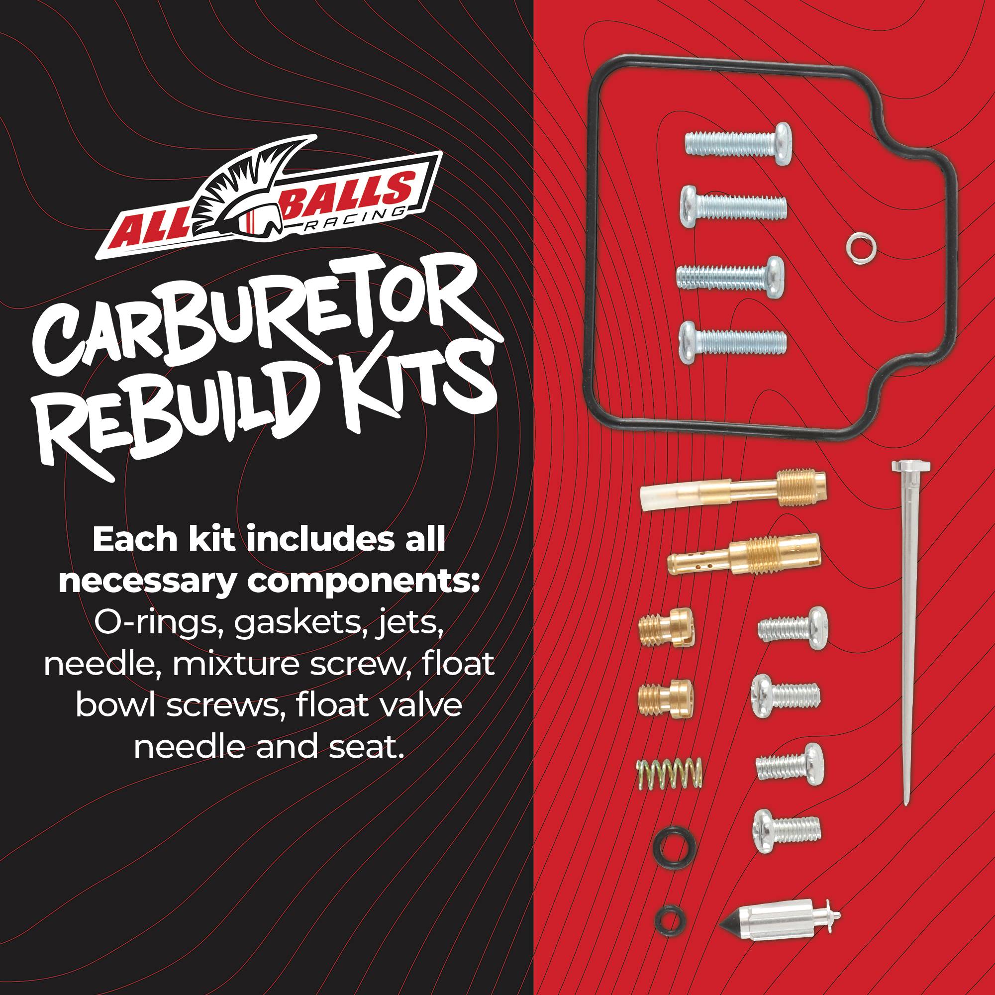 All Balls Carburetor Rebuild Kit 26-1156 for Honda XR 650 L 93-17