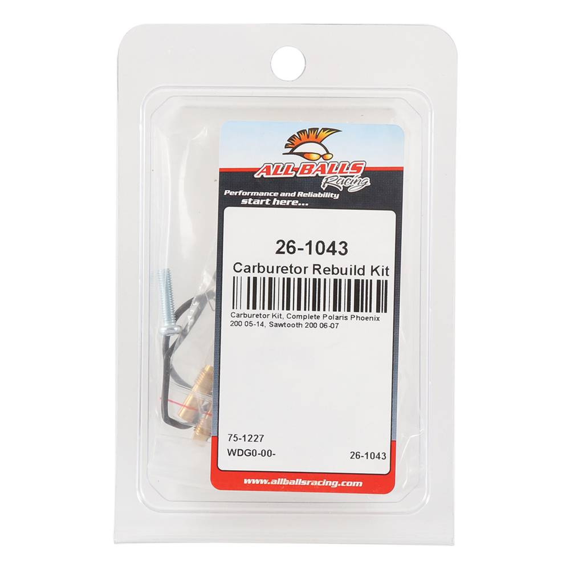 All Balls Carburetor Rebuild Kit 26-1043 for Polaris Phoenix 200 2005-2014