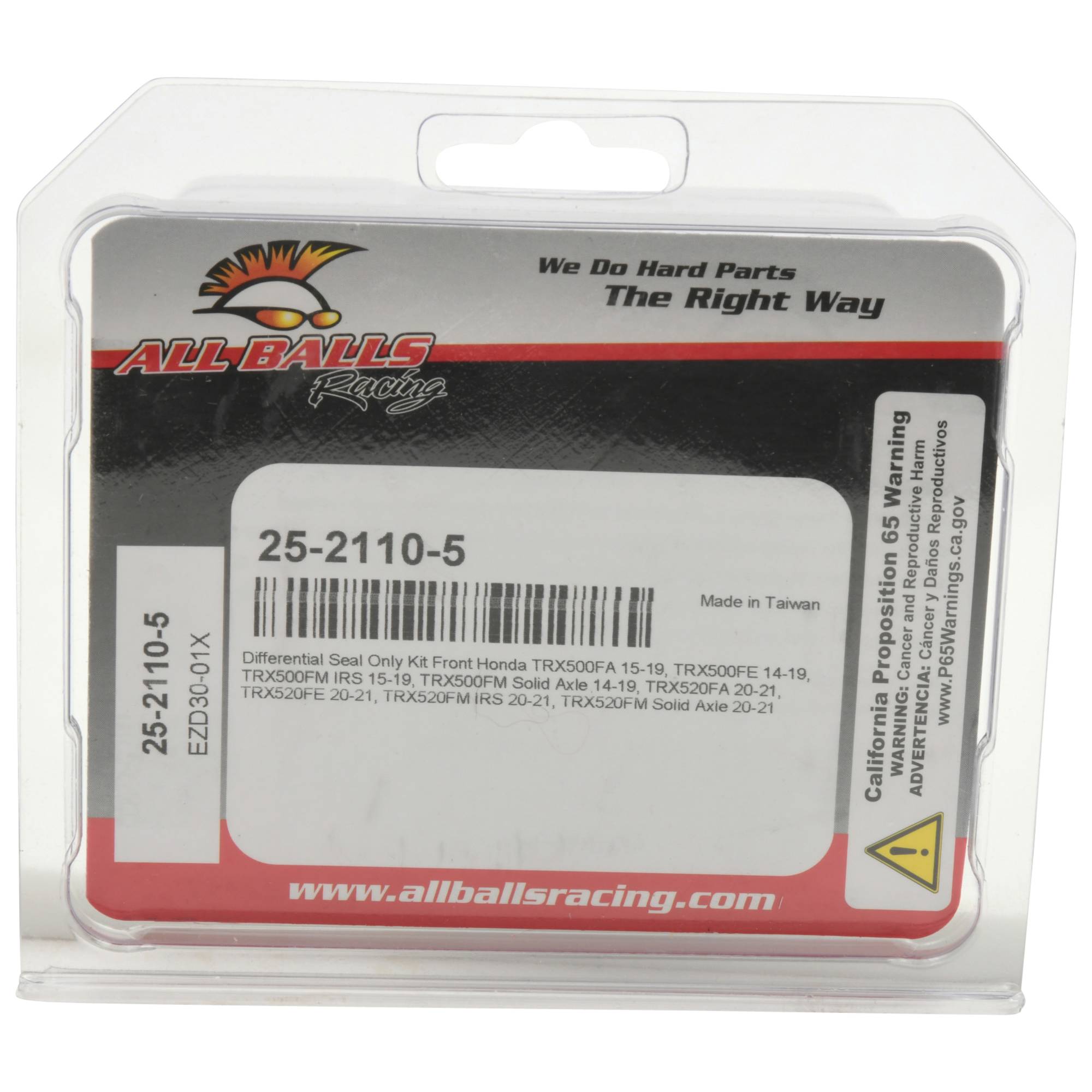 All Balls Differential Seal Kit 25-2110-5 for Honda TRX 500 FA 15-17