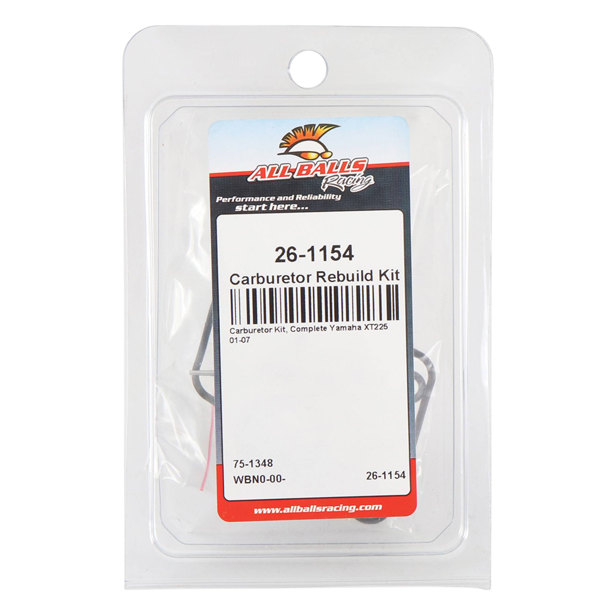 All Balls Carburetor Rebuild Kit 26-1154 for Yamaha XT225 01-07