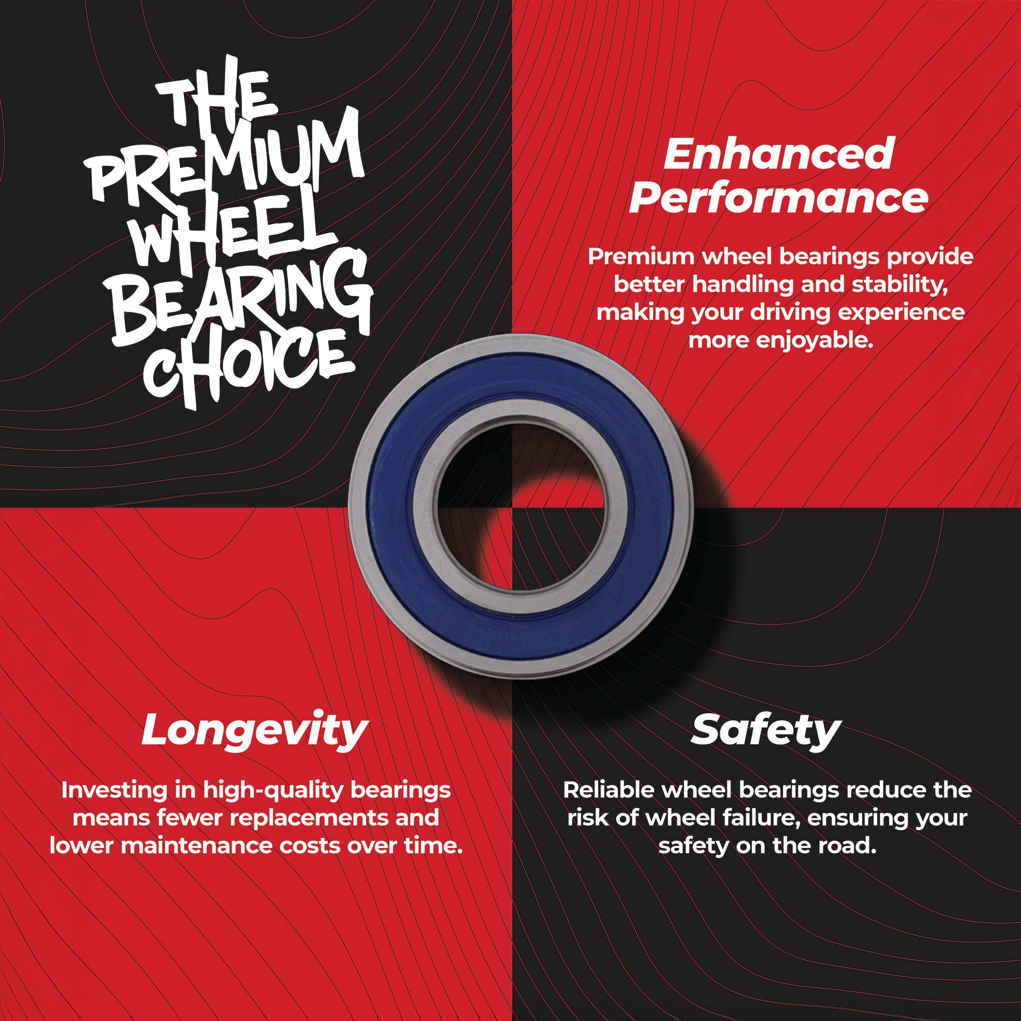 All Balls Wheel Bearing Seal Kit for Suzuki Yamaha Honda