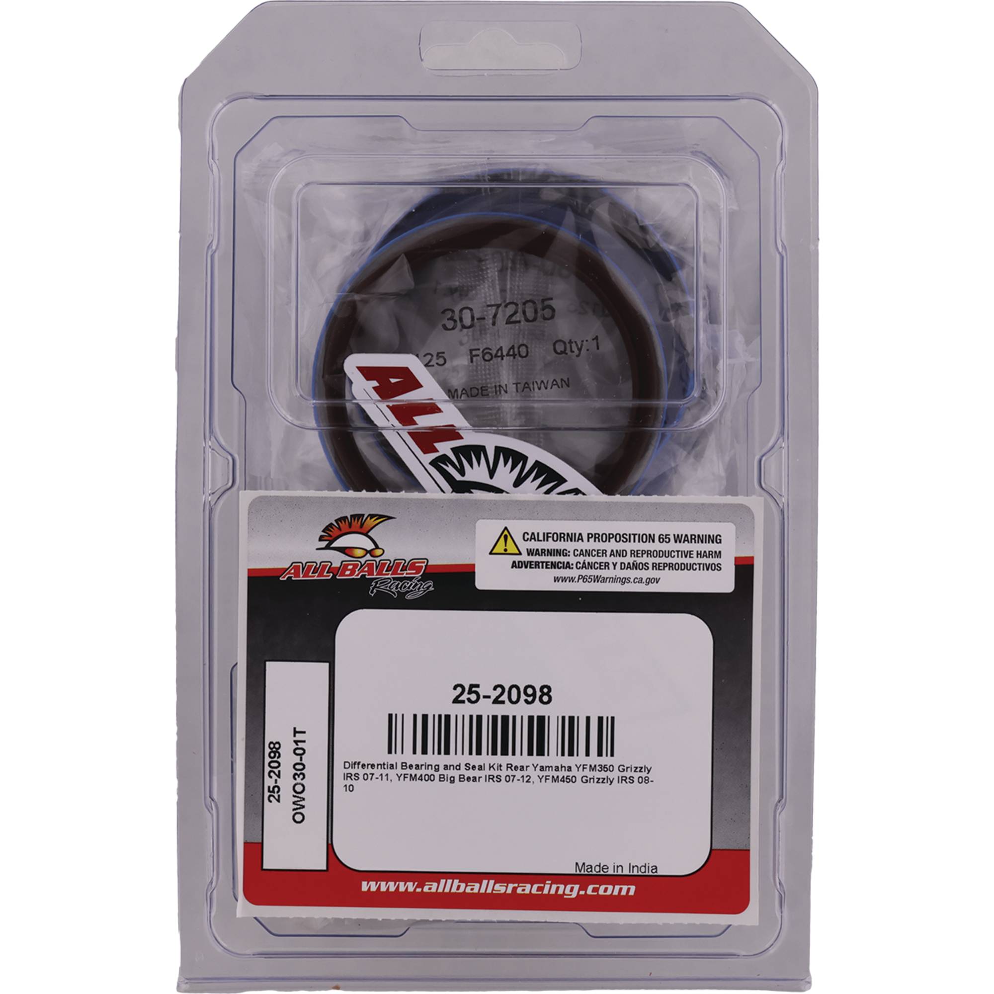 Differential Bearing and Seal Kit Rear Yamaha YFM350 Grizzly IRS 25-2098