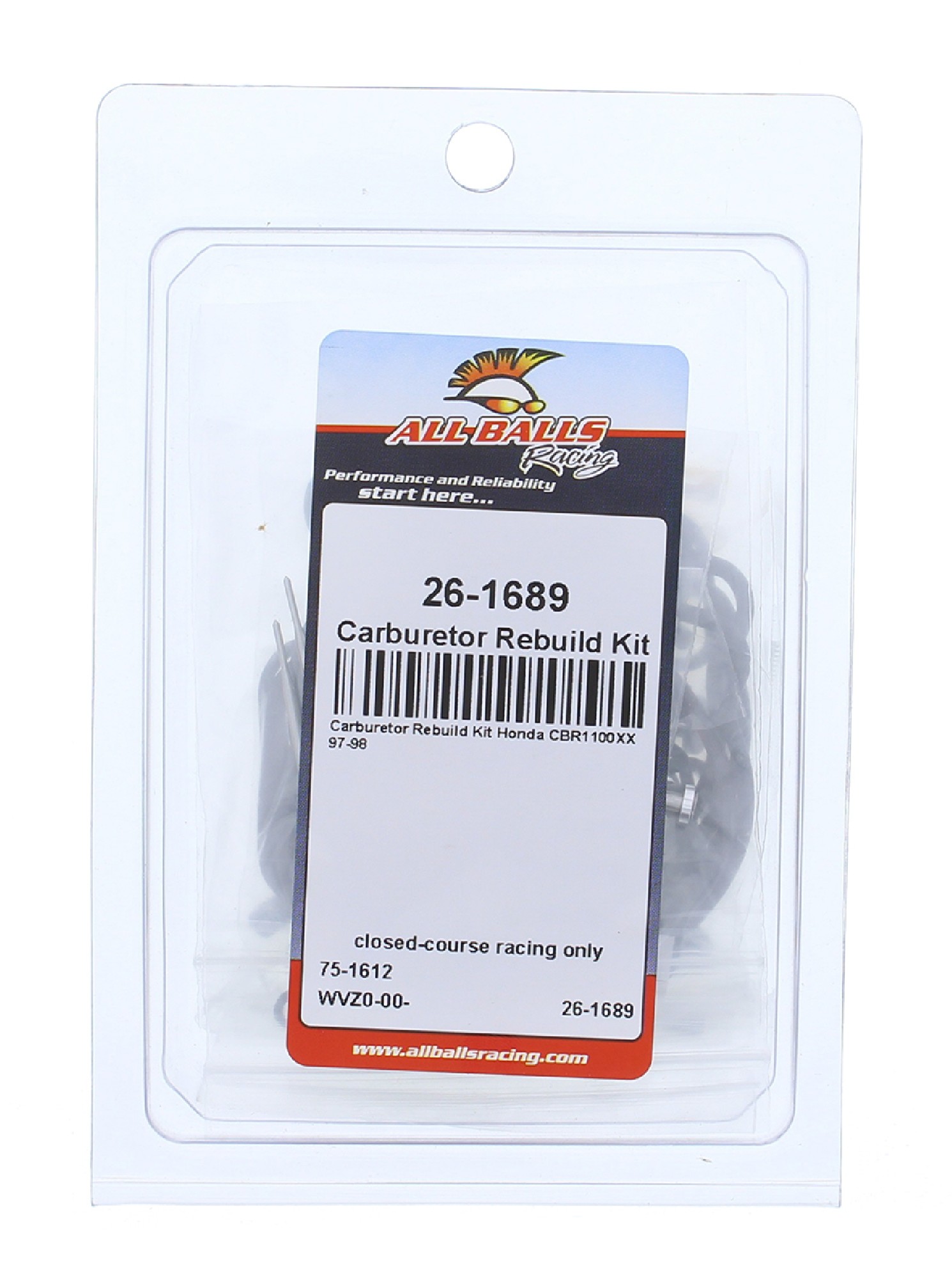 All Balls Carburetor Rebuild Kit 26-1689 for Honda CBR 1100 XX 97 98