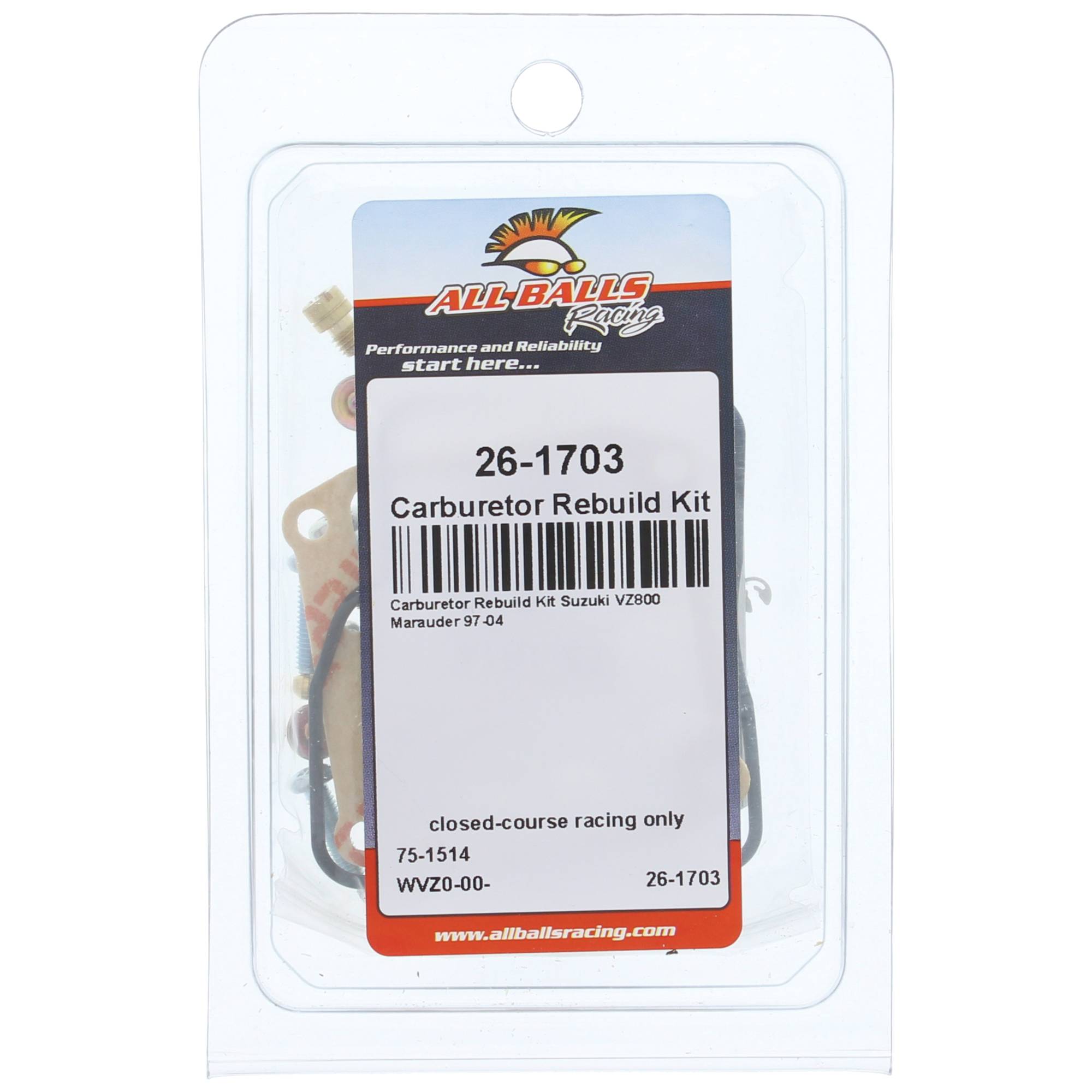 All Balls Carburetor Rebuild Kit 26-1703 for Suzuki VZ 800 Marauder 97-04