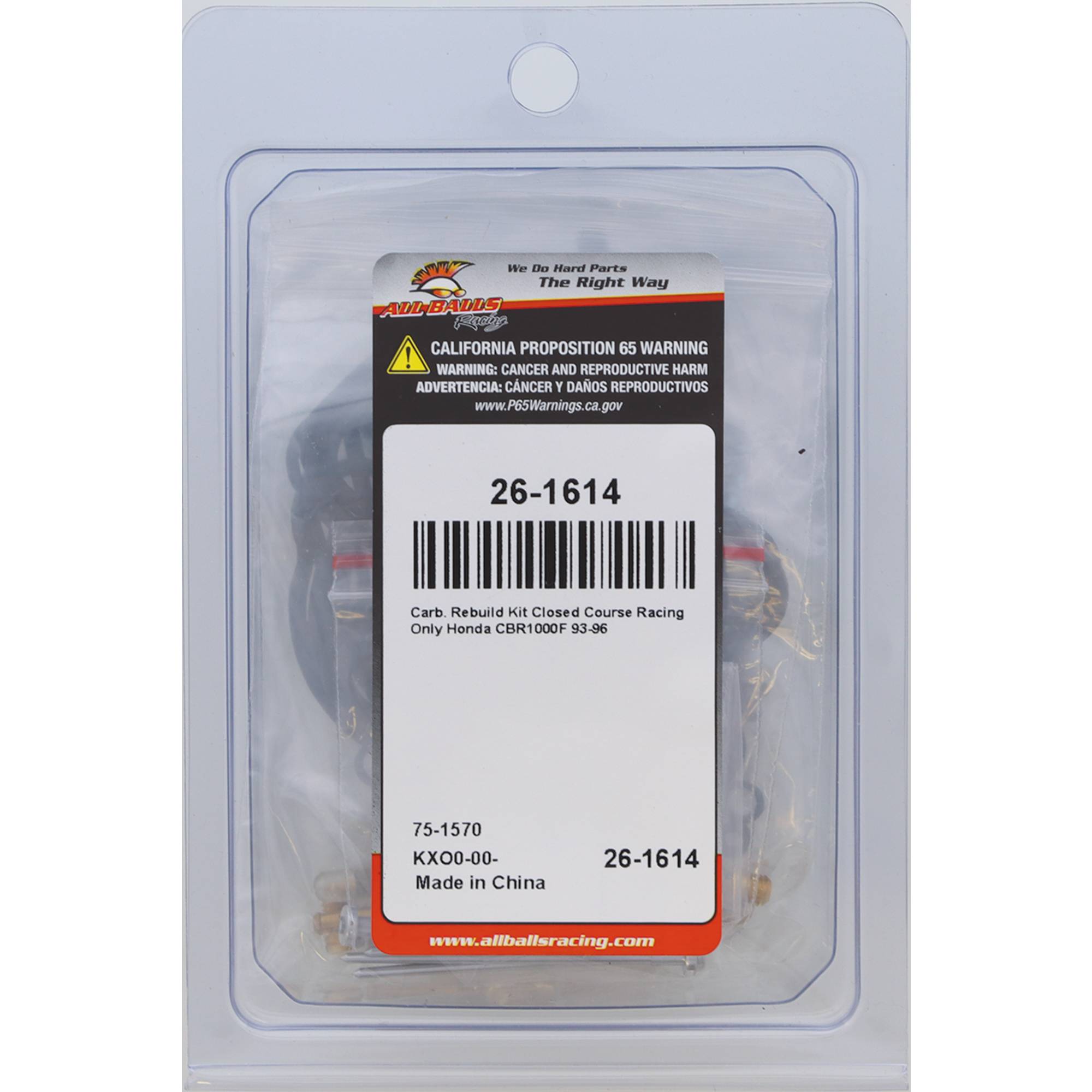 All Balls Carburetor Rebuild Kit 26-1614 for Honda CBR 1000 F 93 94 95 96
