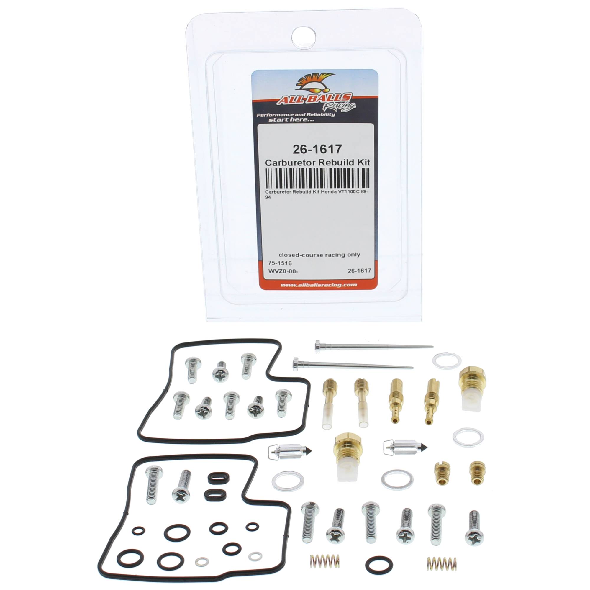 All Balls Carburetor Rebuild Kit 26-1617 for Honda VT 1100 C 89 90 92 93 94