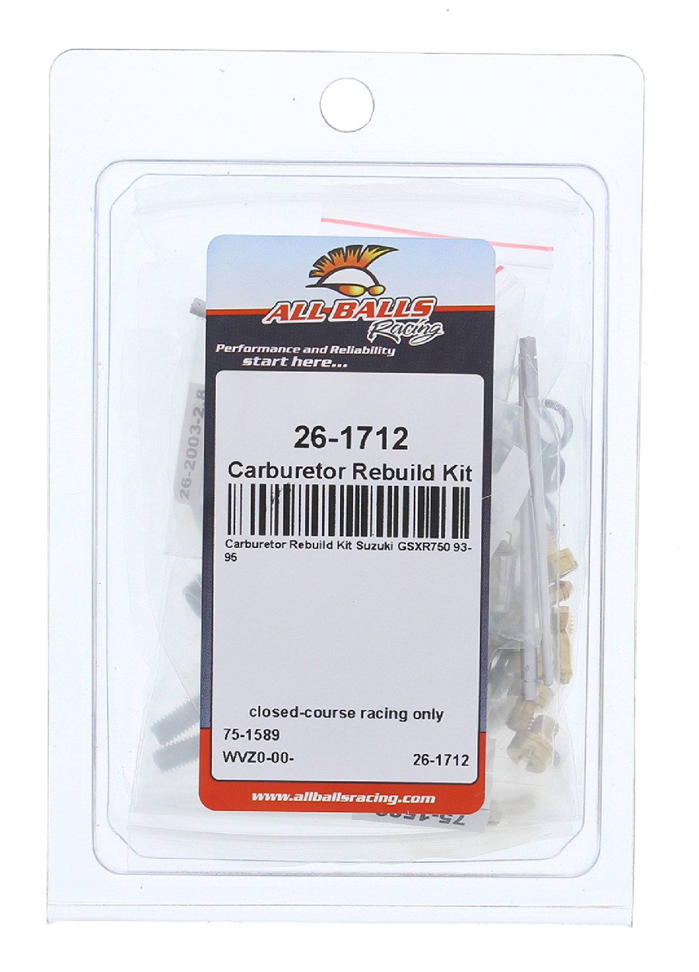 All Balls Carburetor Rebuild Kit 26-1712 for Suzuki GSX-R 750 93 94 95