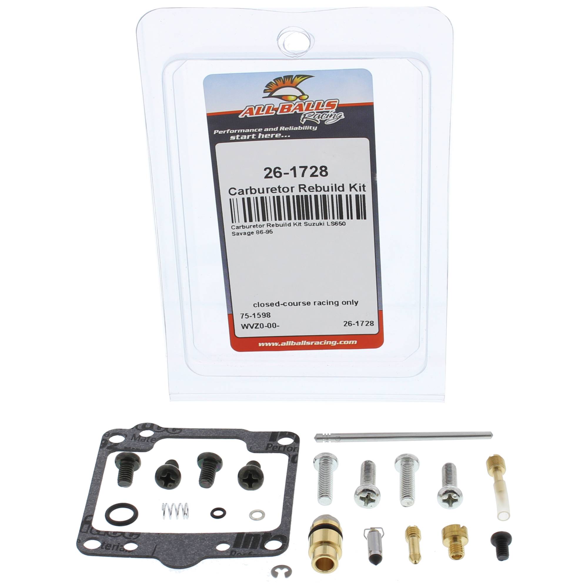 All Balls Carburetor Rebuild Kit 26-1728 for Suzuki LS 650 Savage 86-95