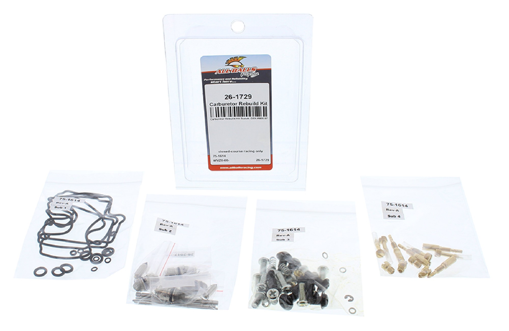 All Balls Carburetor Rebuild Kit 26-1729 for Suzuki GSX-R 600 97