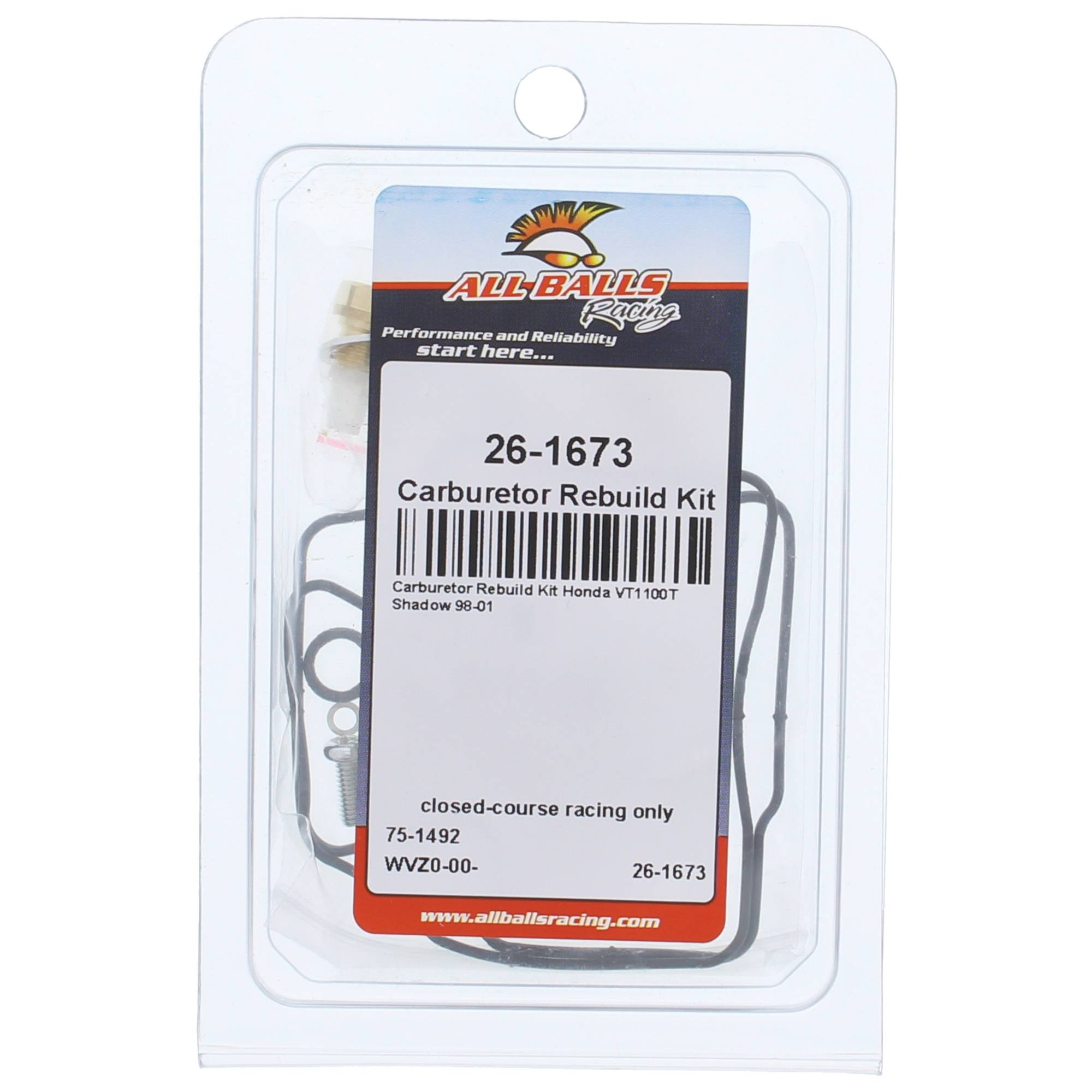 All Balls Carburetor Rebuild Kit 26-1673 for Honda VT 1100 T 98 99 00 01