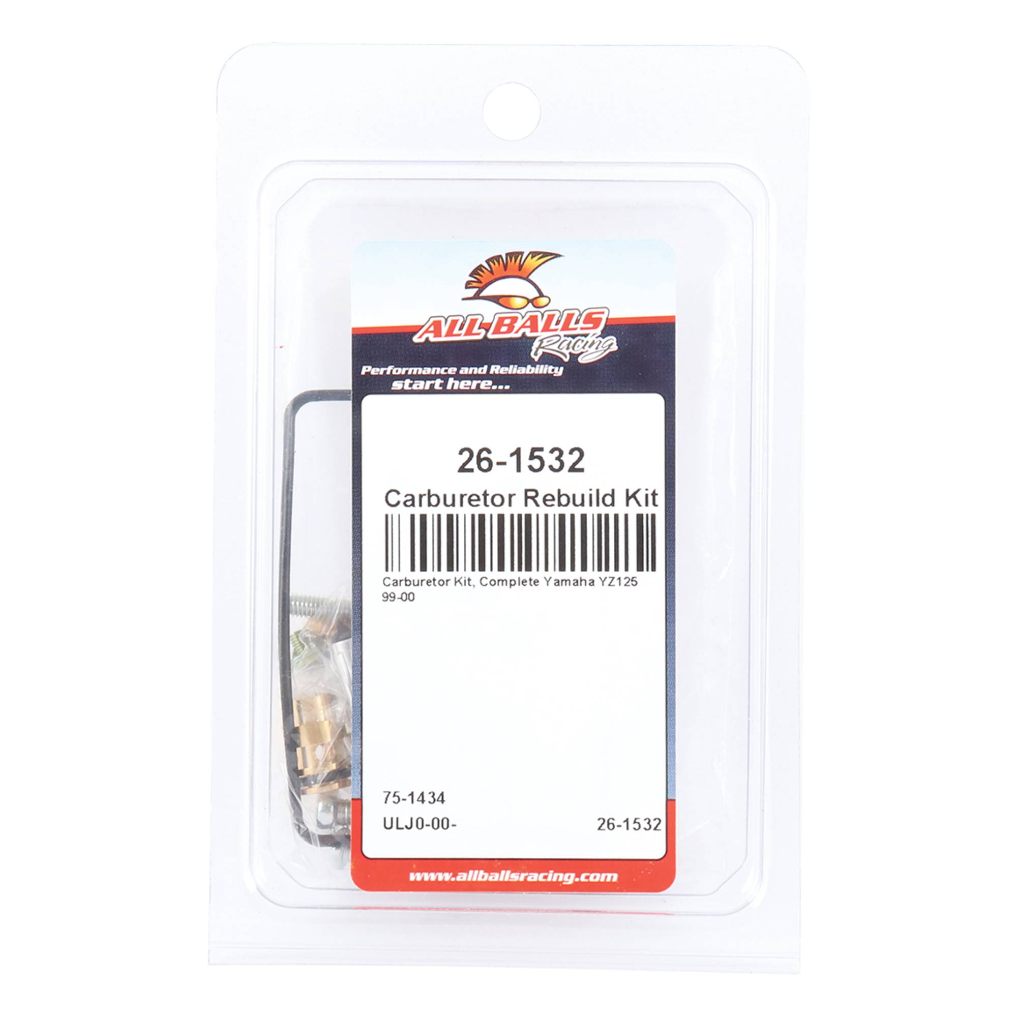 All Balls Carburetor Kit, Complete 26-1532 for Yamaha YZ125 99-00