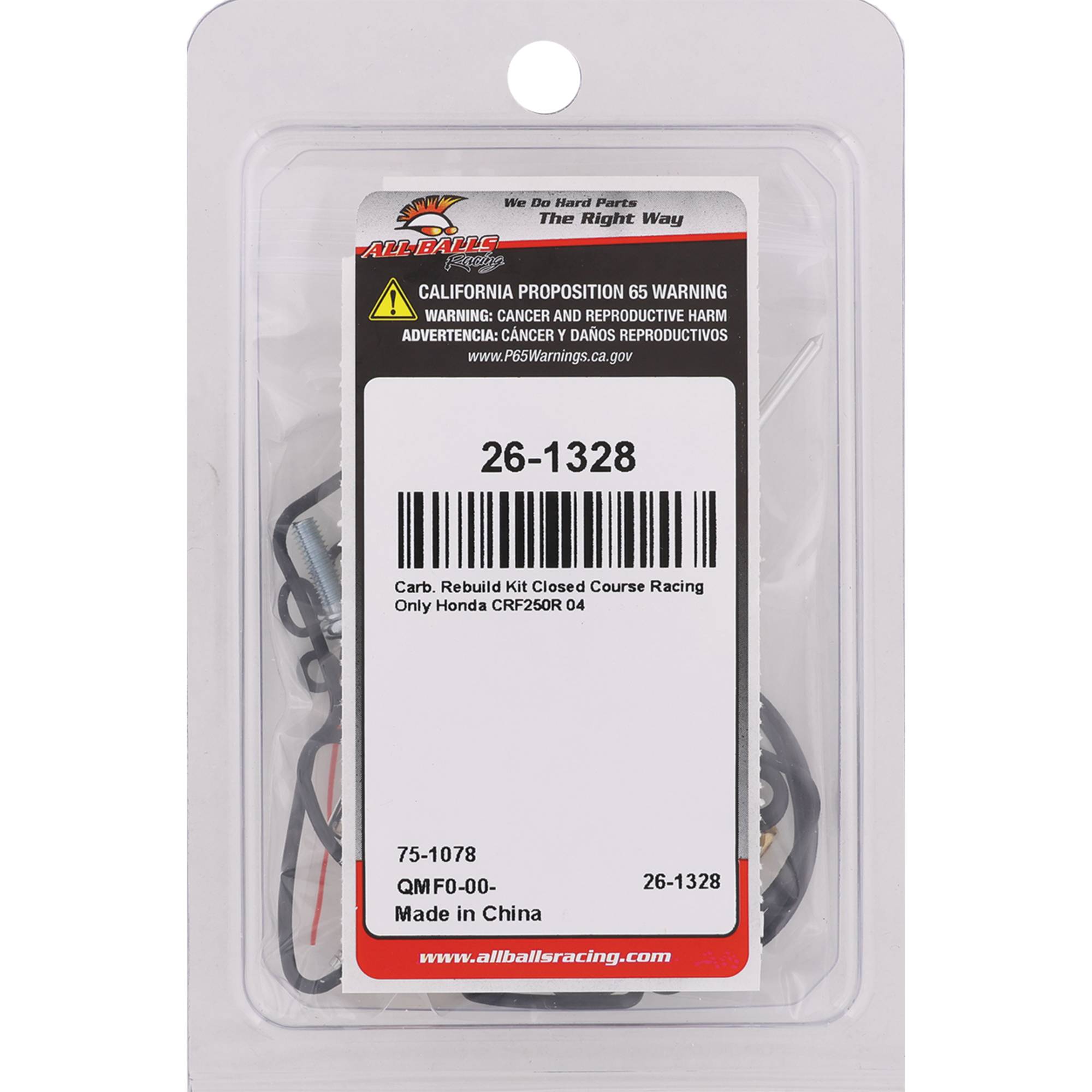 All Balls Carburetor Rebuild Kit 26-1328 for Honda CRF 250 R 2004