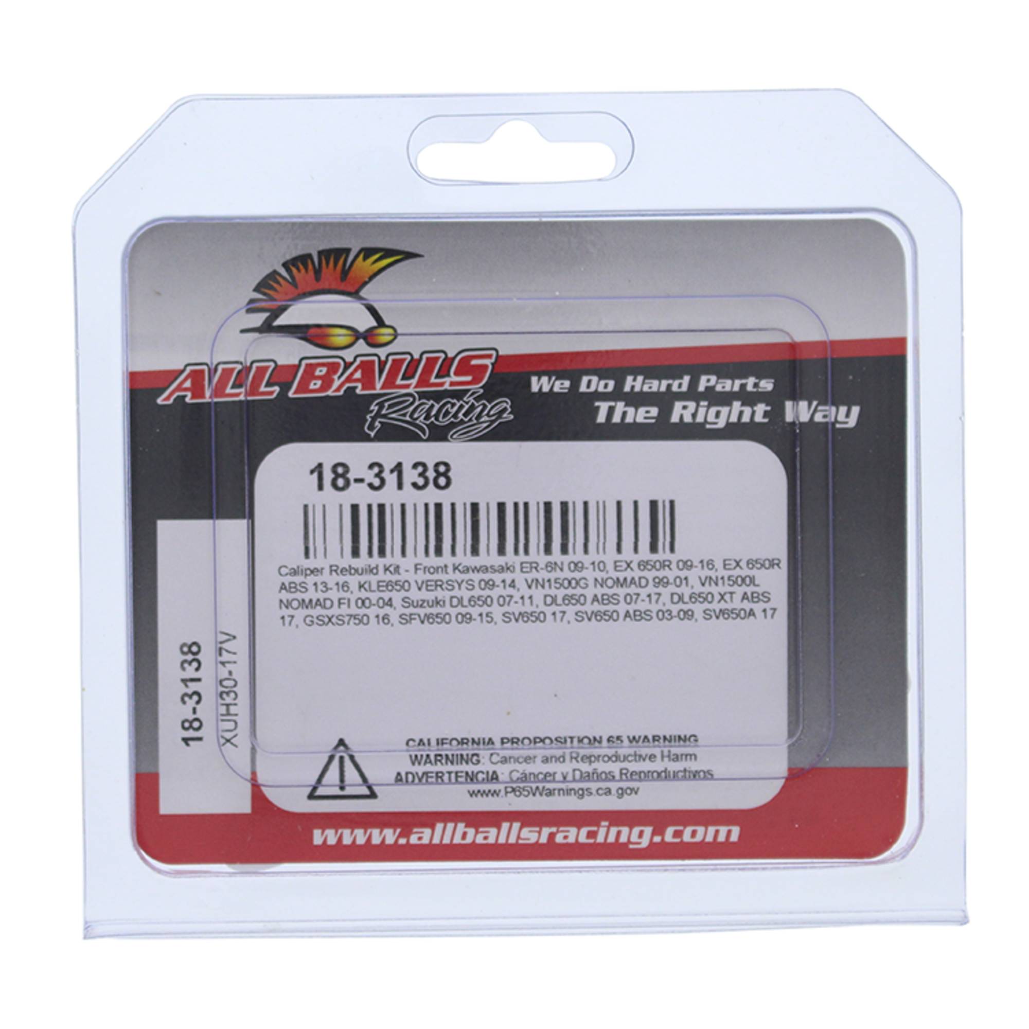 All Balls Front Caliper Rebuild Kit 18-3138 for Kawasaki ER 6N 09-10