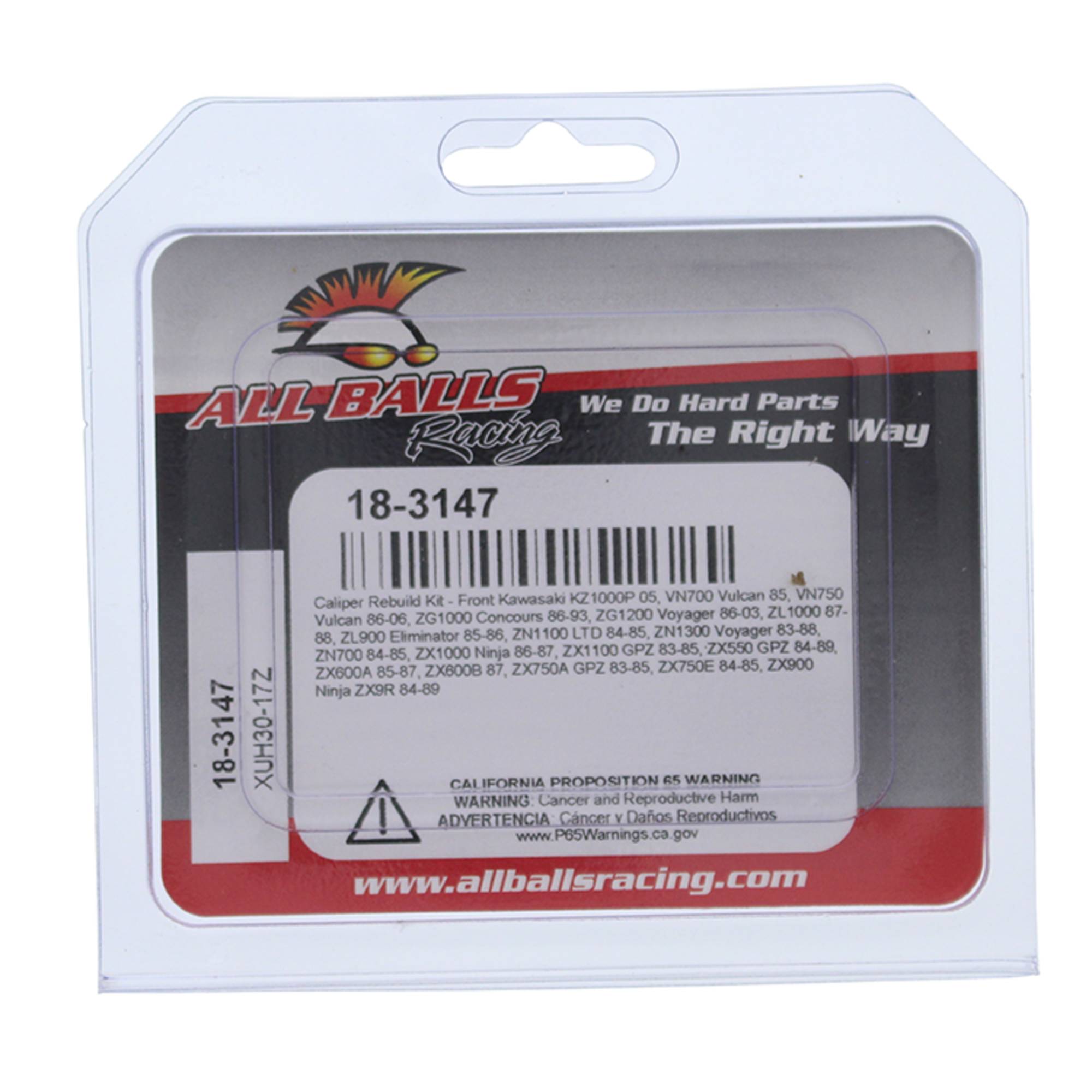 All Balls Front Caliper Rebuild Kit 18-3147 for Kawasaki GPZ 1100 85