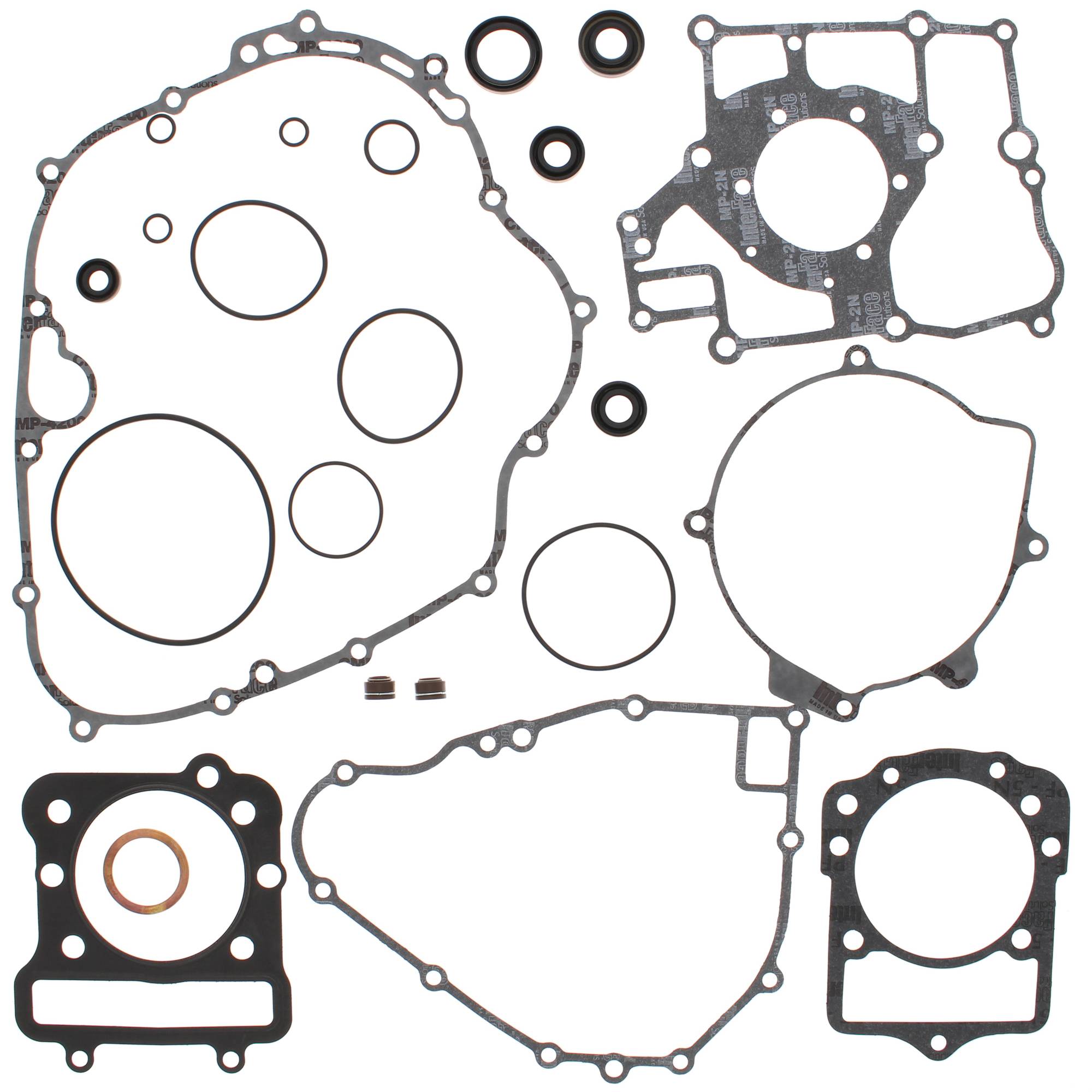 Vertex Gasket Set with Oil Seals (811871) for Kawasaki KLF300A Bayou 86 87