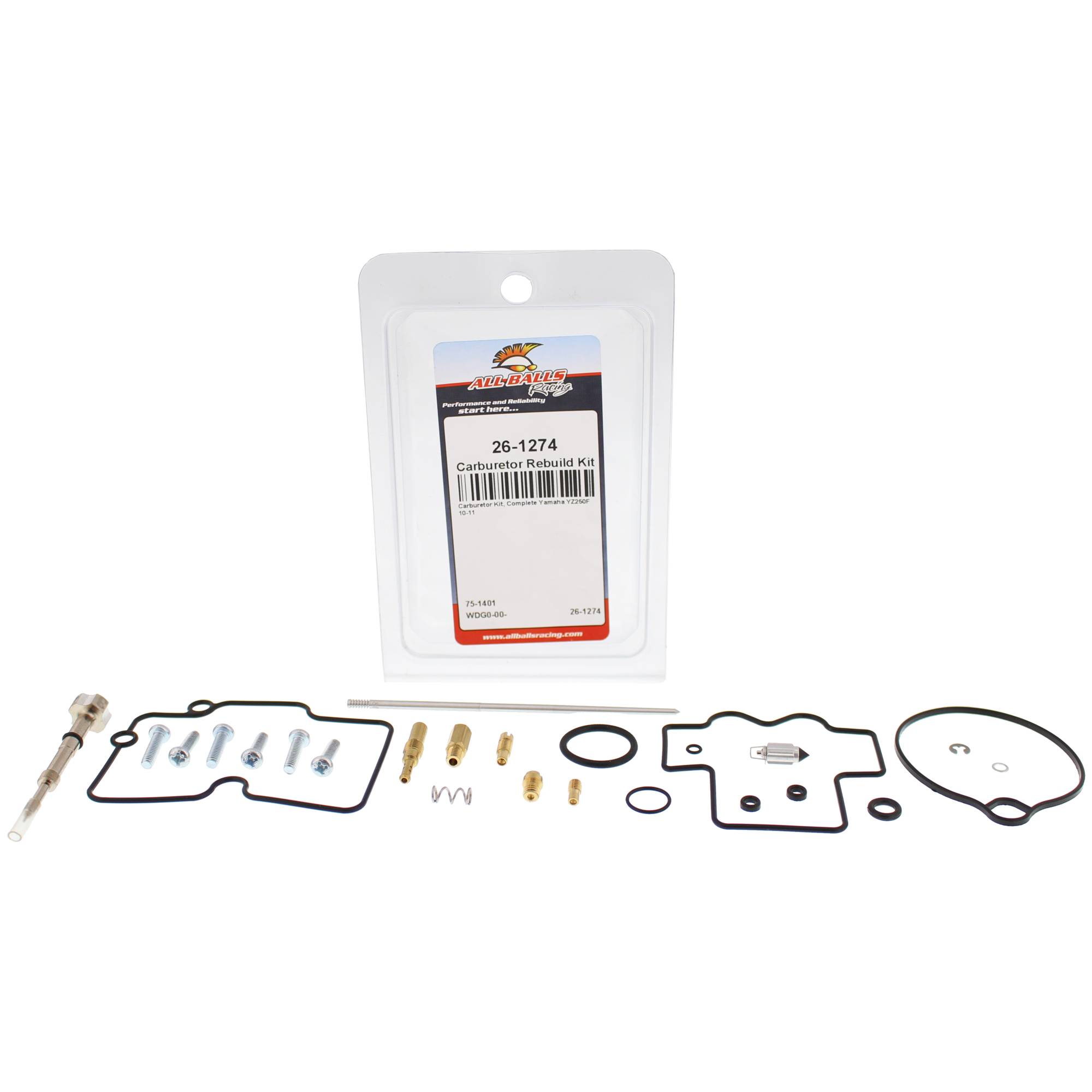 All Balls Carburetor Rebuild Kit 26-1274 for Yamaha YZ250F 10 11