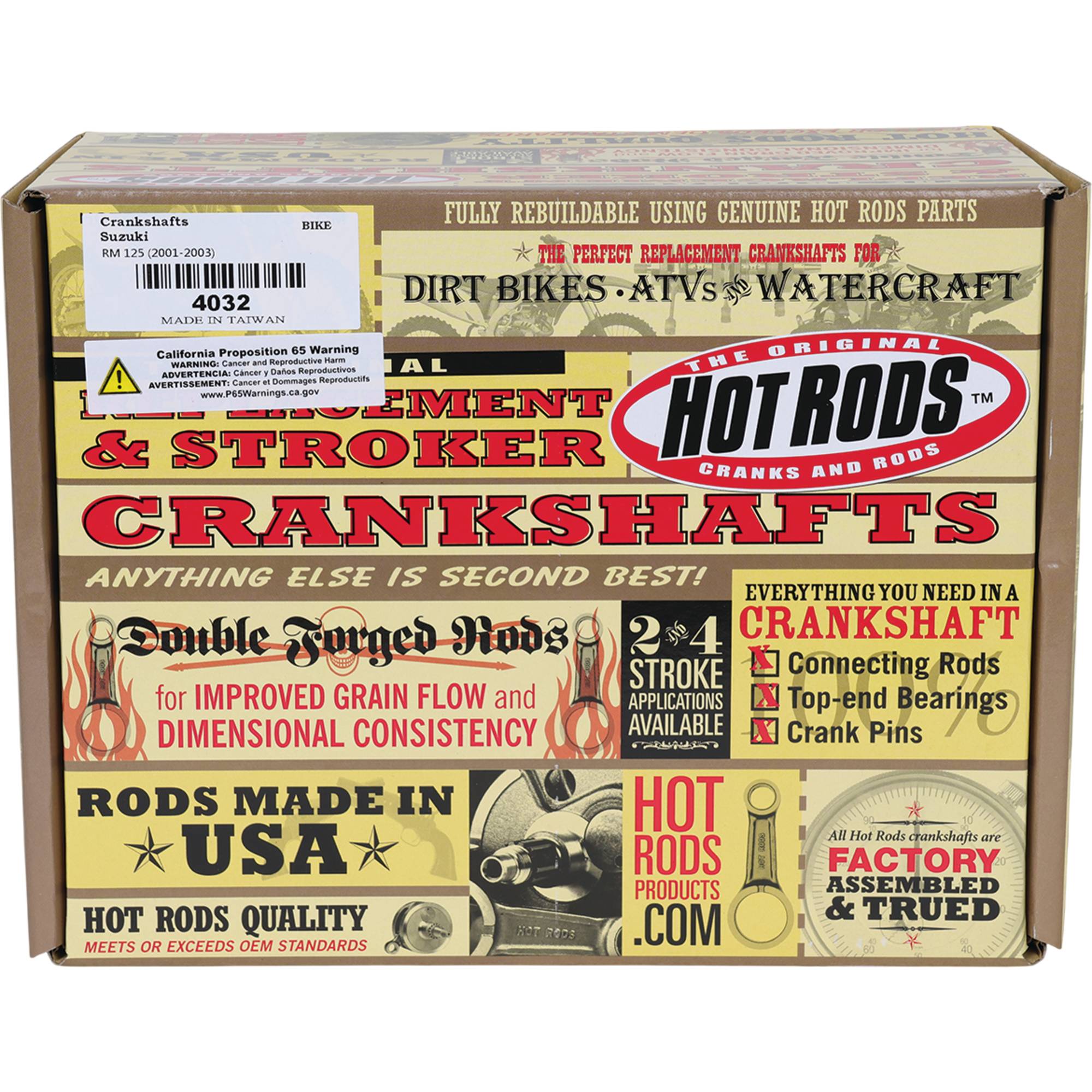 Hot Rods Crankshaft for Suzuki RM 125 2001-2003 4032