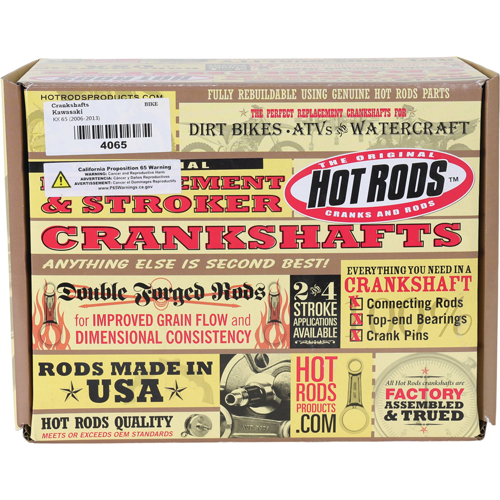 Hot Rods Crankshaft for Kawasaki KX 65 2006-2017 4065