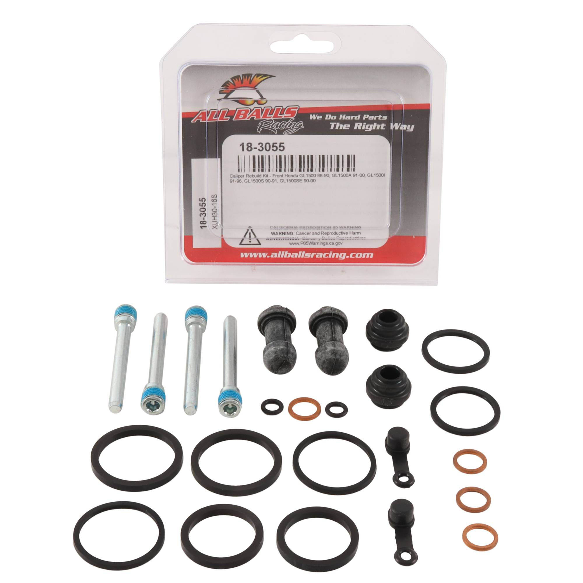 All Balls Front Caliper Rebuild Kit 18-3055 for Honda GL 1500 A Gold Wing
