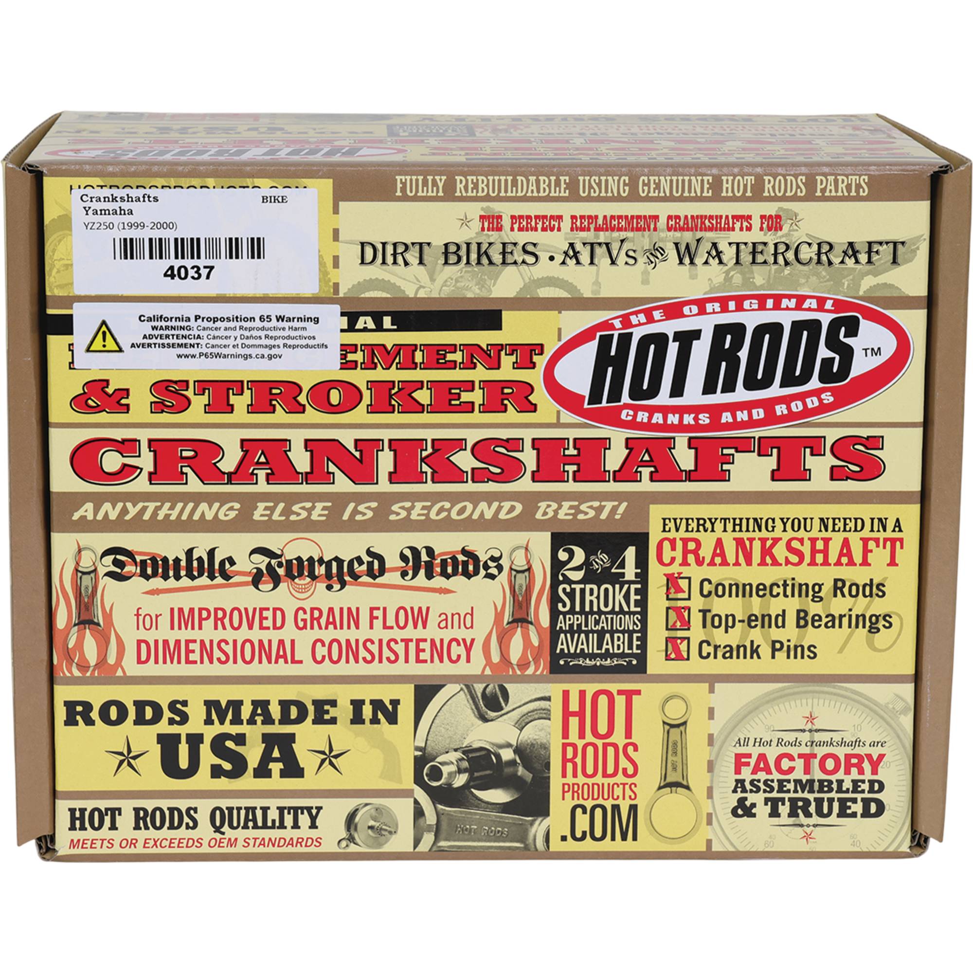 Hot Rods Crankshaft for Yamaha YZ 250 1999-2000 4037