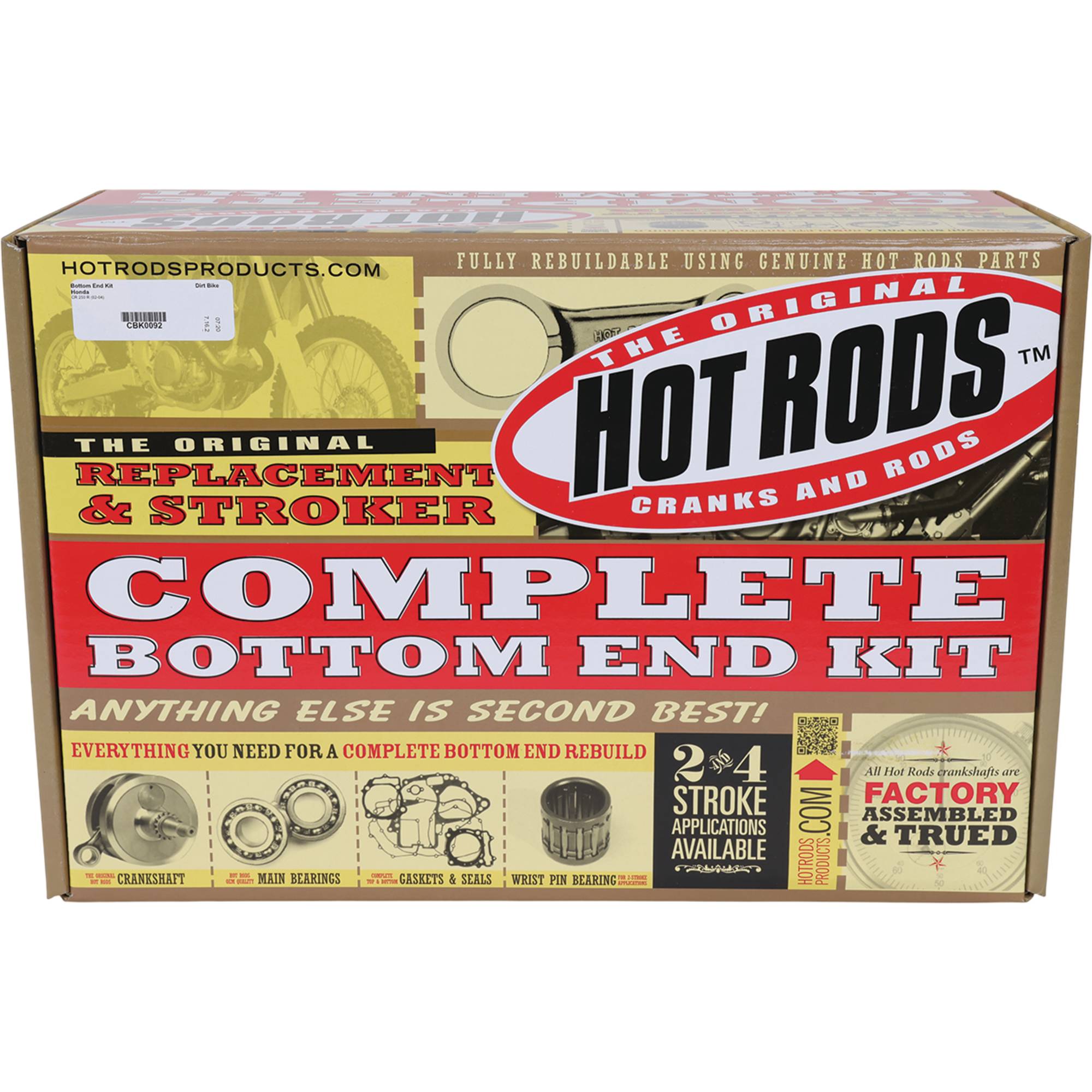 Hot Rods Bottom End Kit for Honda CR 250 R 2002-2004 CBK0092