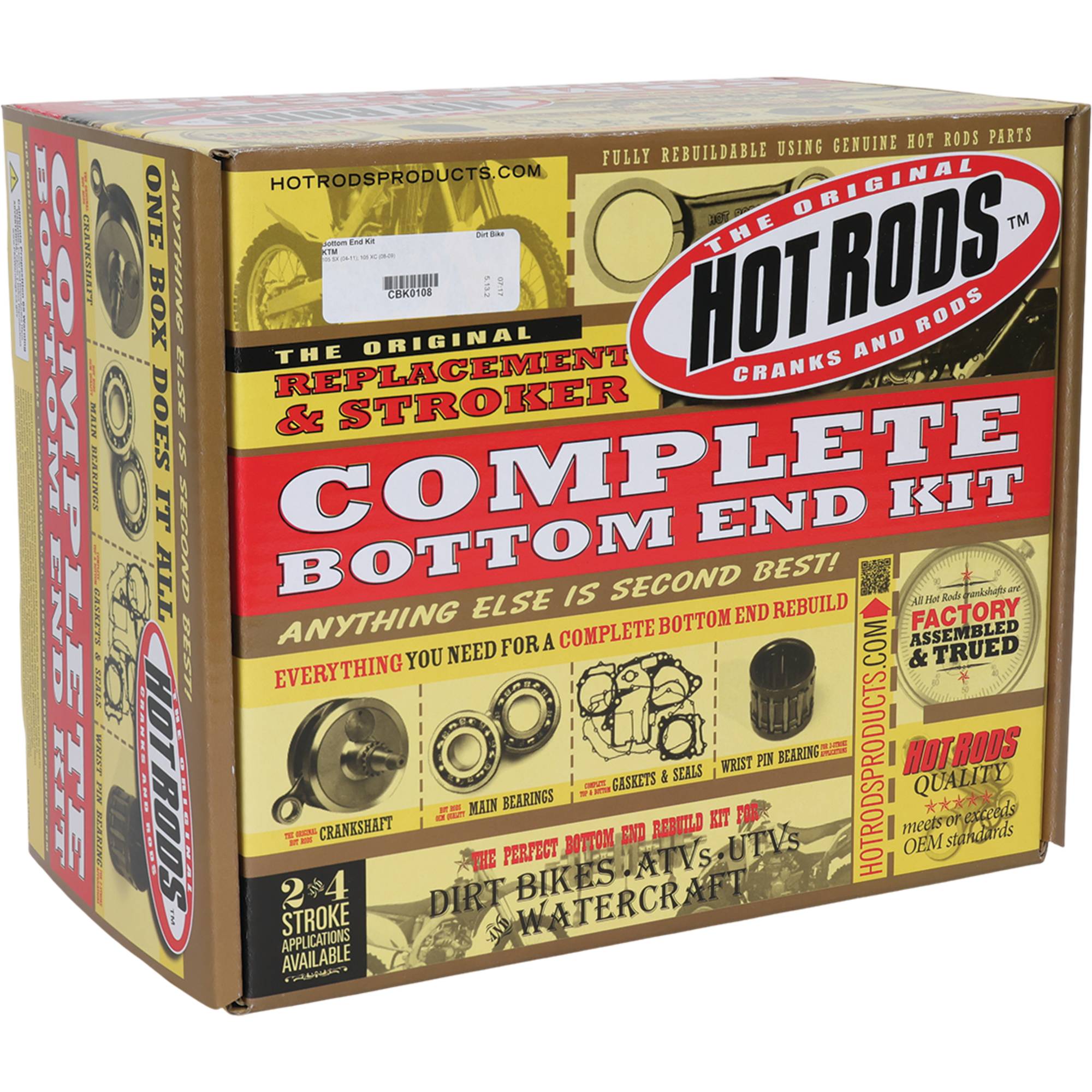 Hot Rods Bottom End Kit for KTM 105 SX 2004-2011 CBK0108